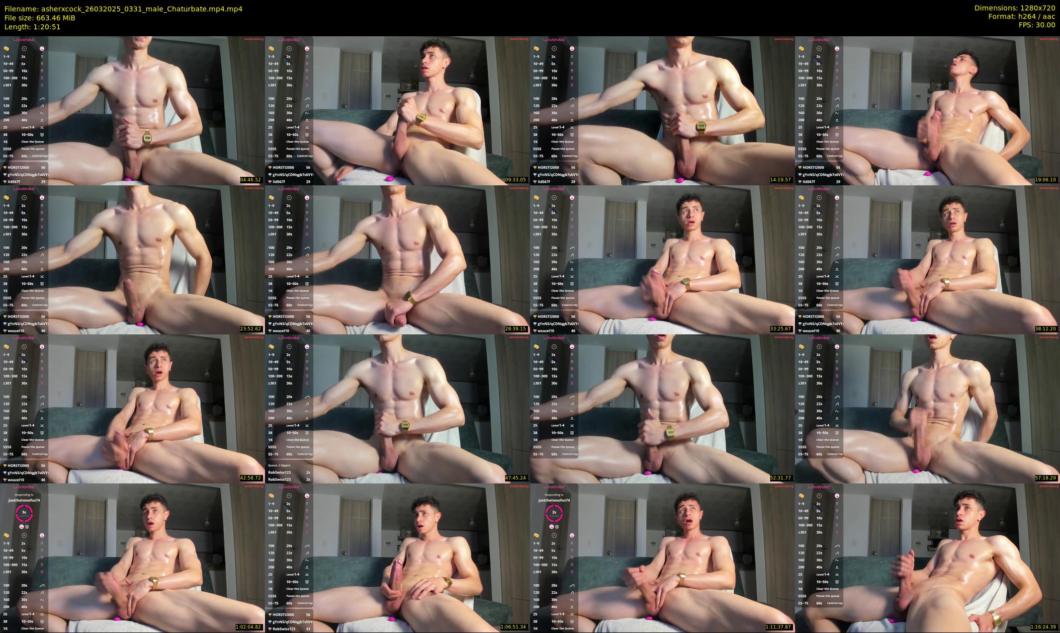 asherxcock — 81 minute Chaturbate male cam show recording, 720p, Mar 26, 2025