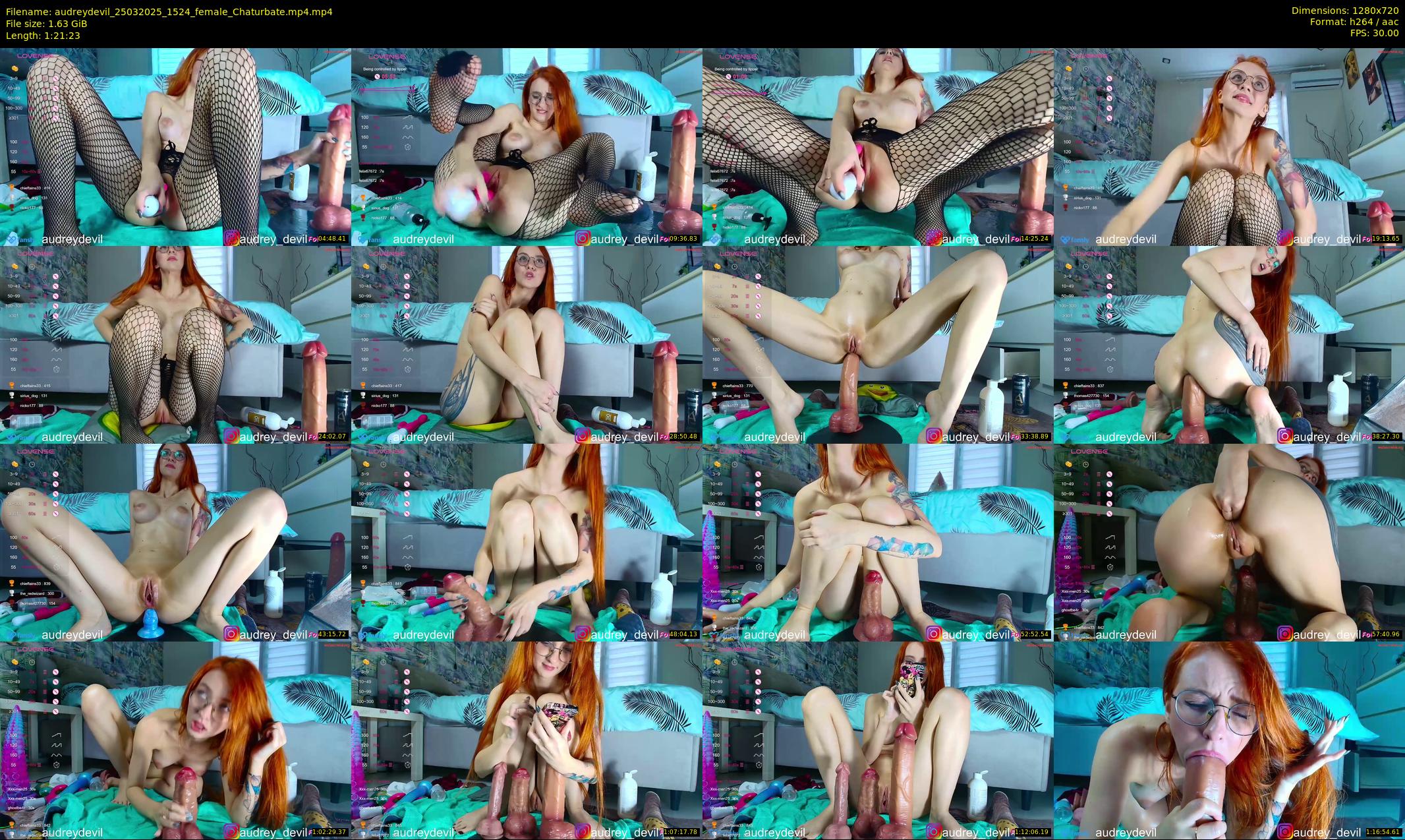 audreydevil — 82 minute Chaturbate female cam show recording, 720p, Mar 25, 2025