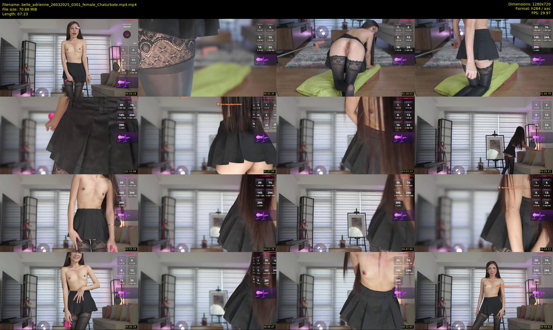 belle_adrienne — 8 minute Chaturbate couple cam show recording, 720p, Mar 26, 2025