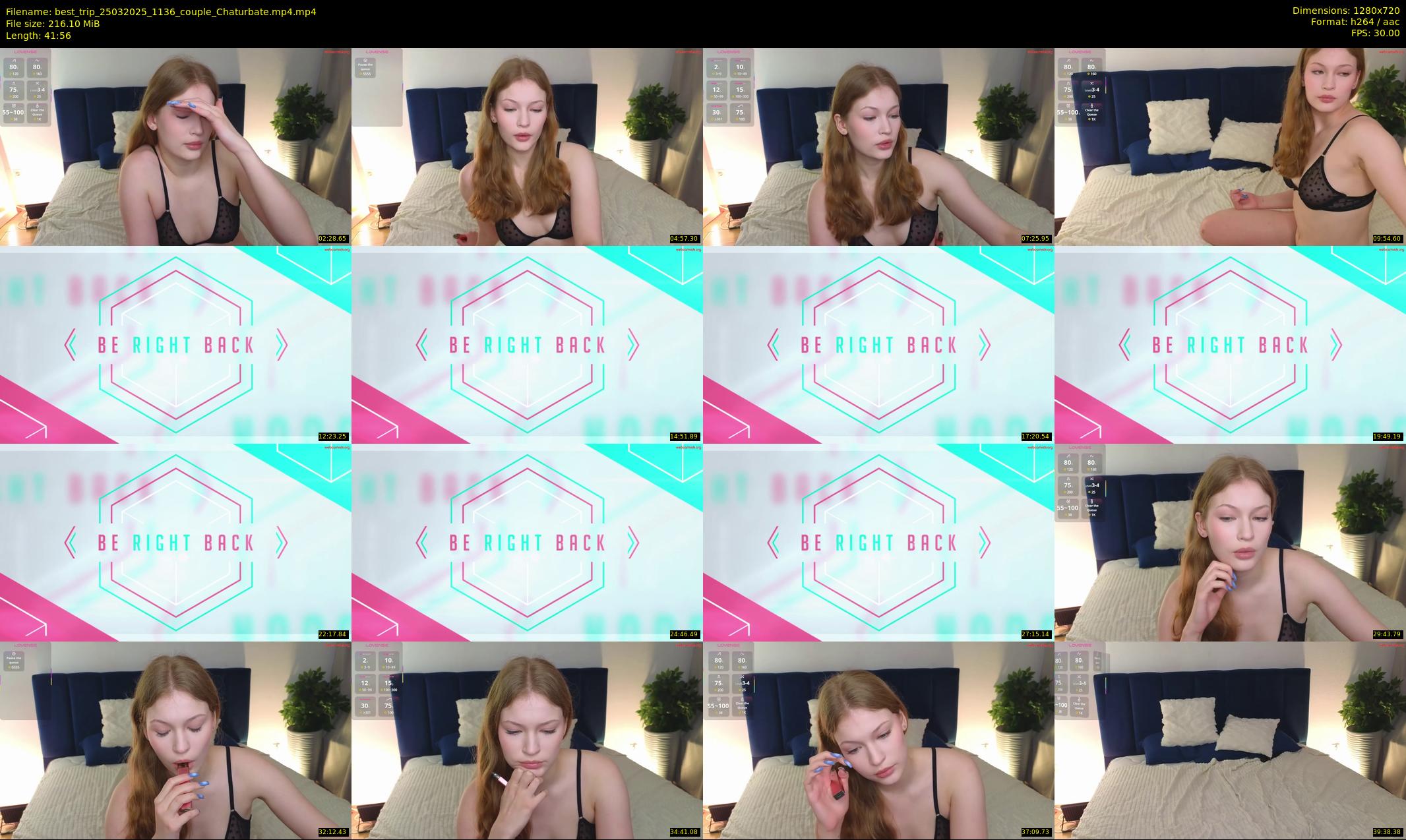 best_trip — 42 minute Chaturbate couple cam show recording, 720p, Mar 25, 2025