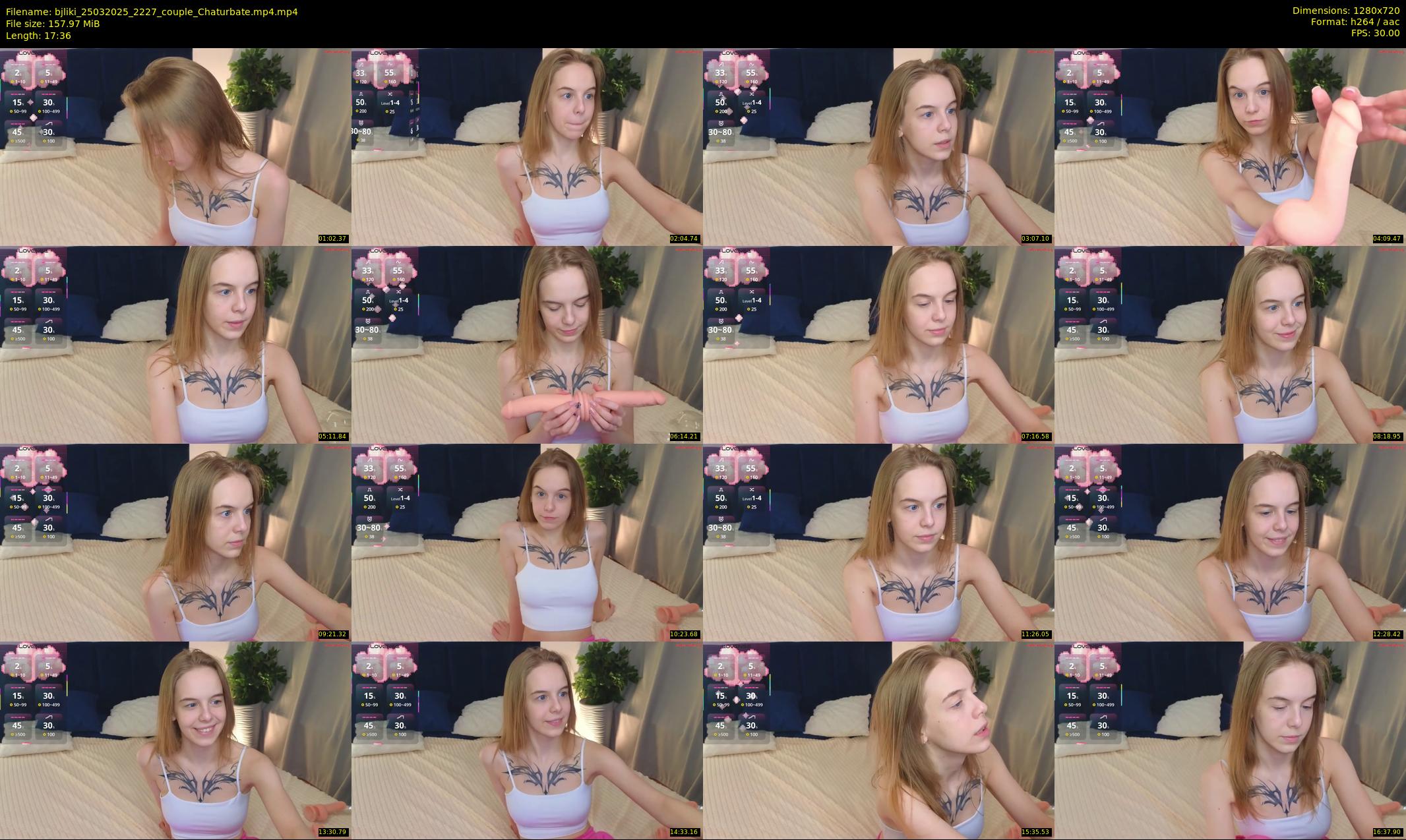 bjliki — 18 minute Chaturbate couple cam show recording, 720p, Mar 25, 2025