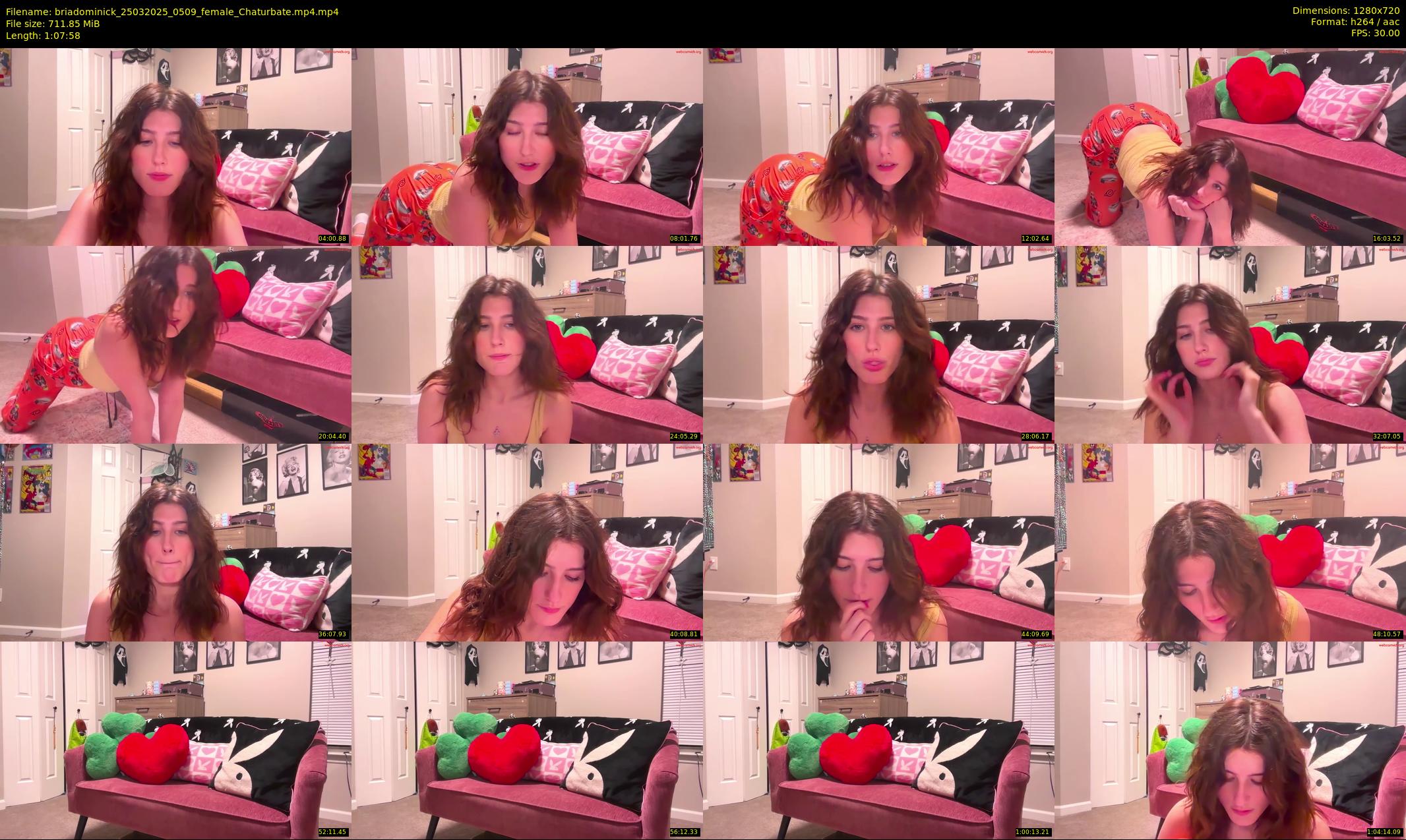 briadominick — 68 minute Chaturbate couple cam show recording, 720p, Mar 25, 2025