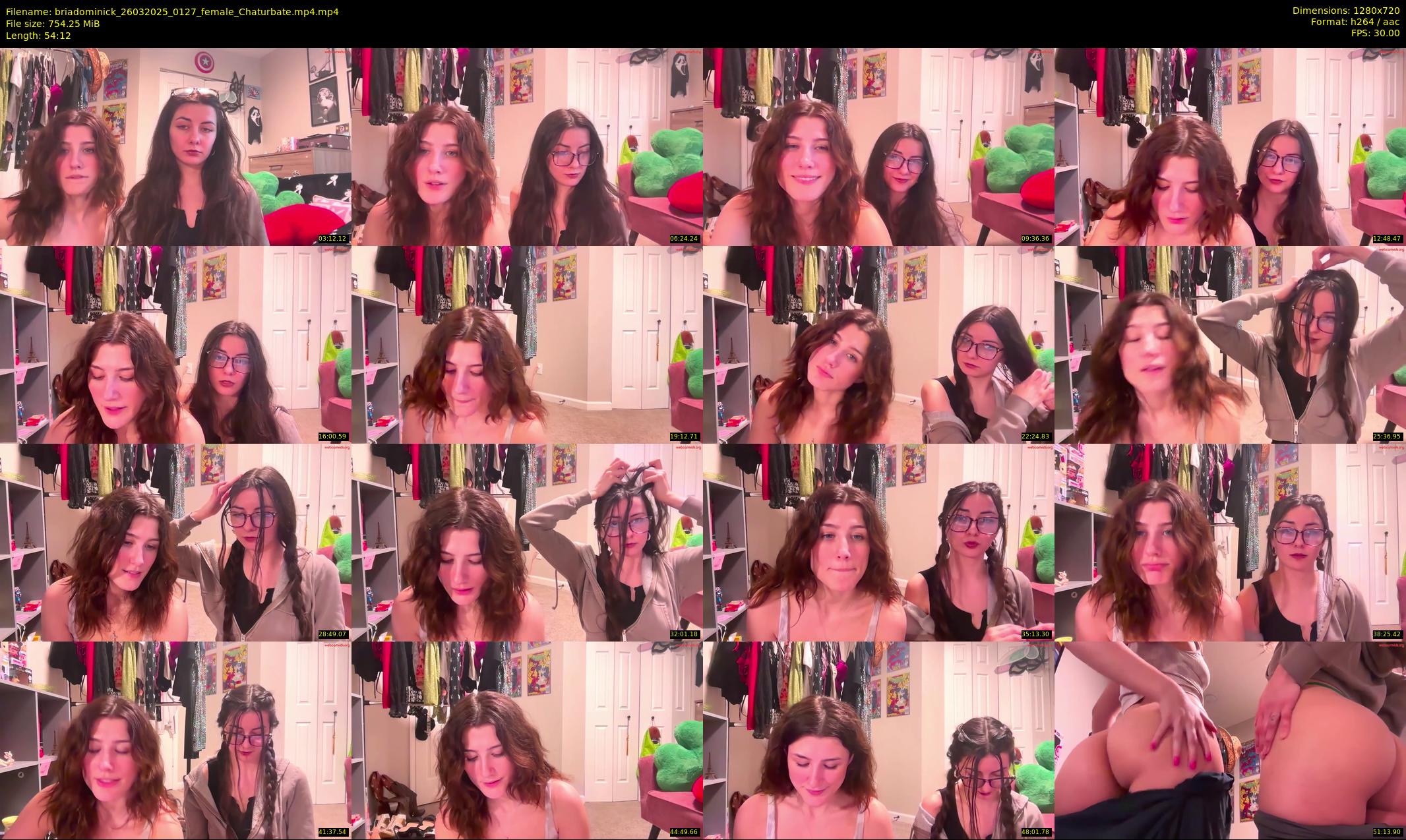 briadominick — 55 minute Chaturbate couple cam show recording, 720p, Mar 26, 2025