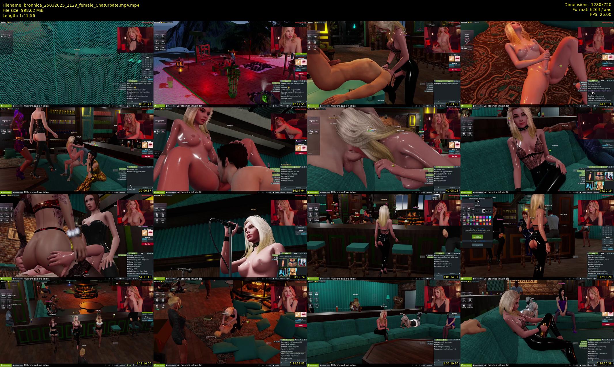 bronnica — 102 minute Chaturbate female cam show recording, 720p, Mar 25, 2025