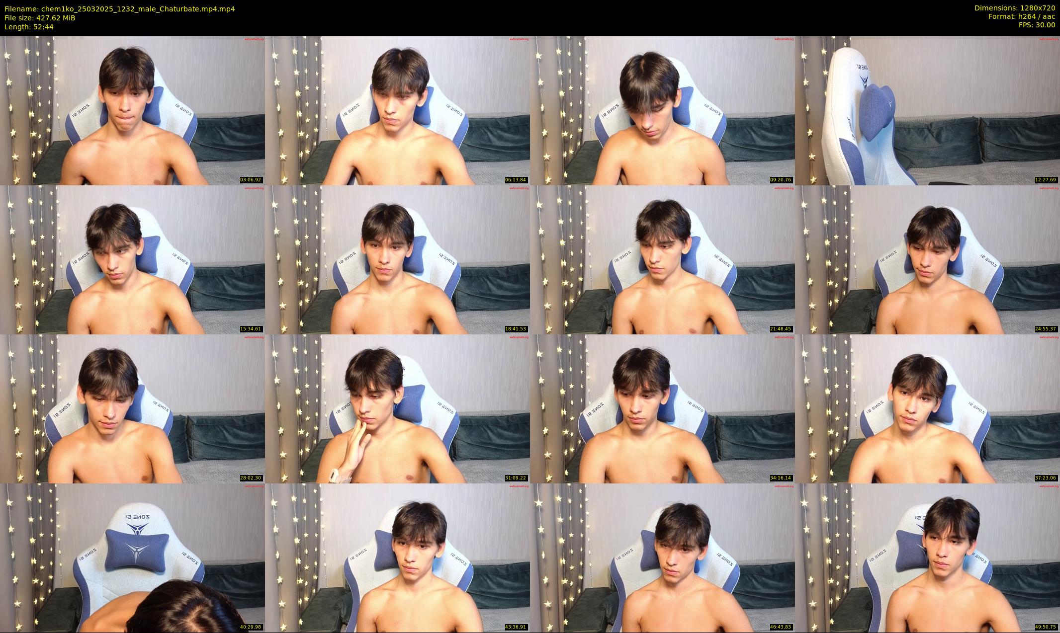 chem1ko — 53 minute Chaturbate male cam show recording, 720p, Mar 25, 2025