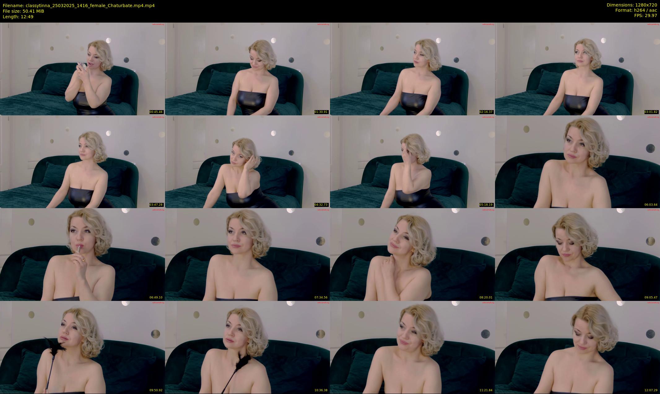 classytinna — 13 minute Chaturbate female cam show recording, 720p, Mar 25, 2025