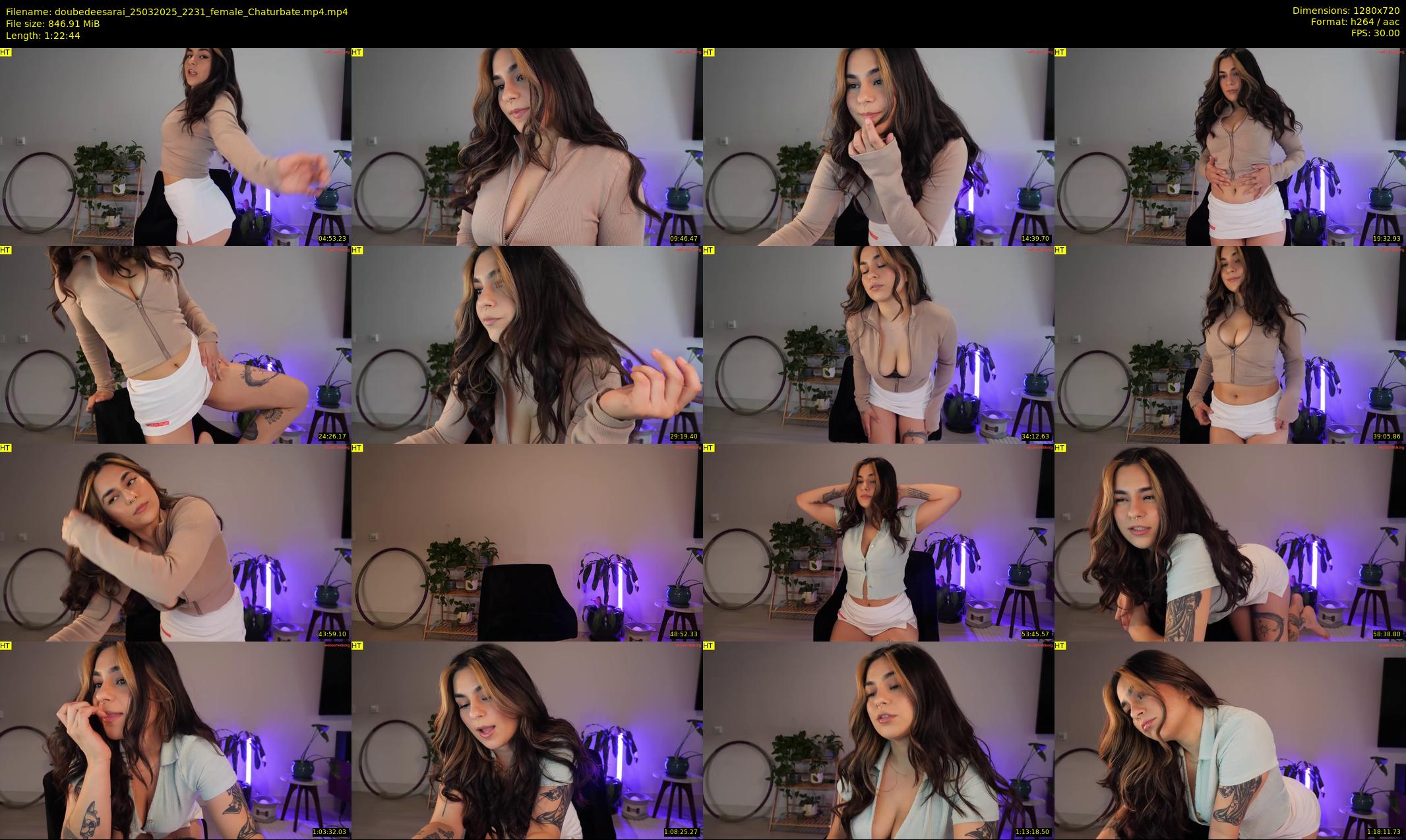 doubedeesarai — 83 minute Chaturbate female cam show recording, 720p, Mar 25, 2025