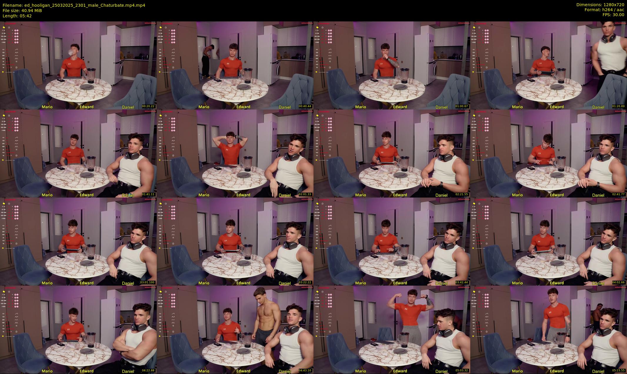 ed_hooligan — 6 minute Chaturbate male cam show recording, 720p, Mar 25, 2025