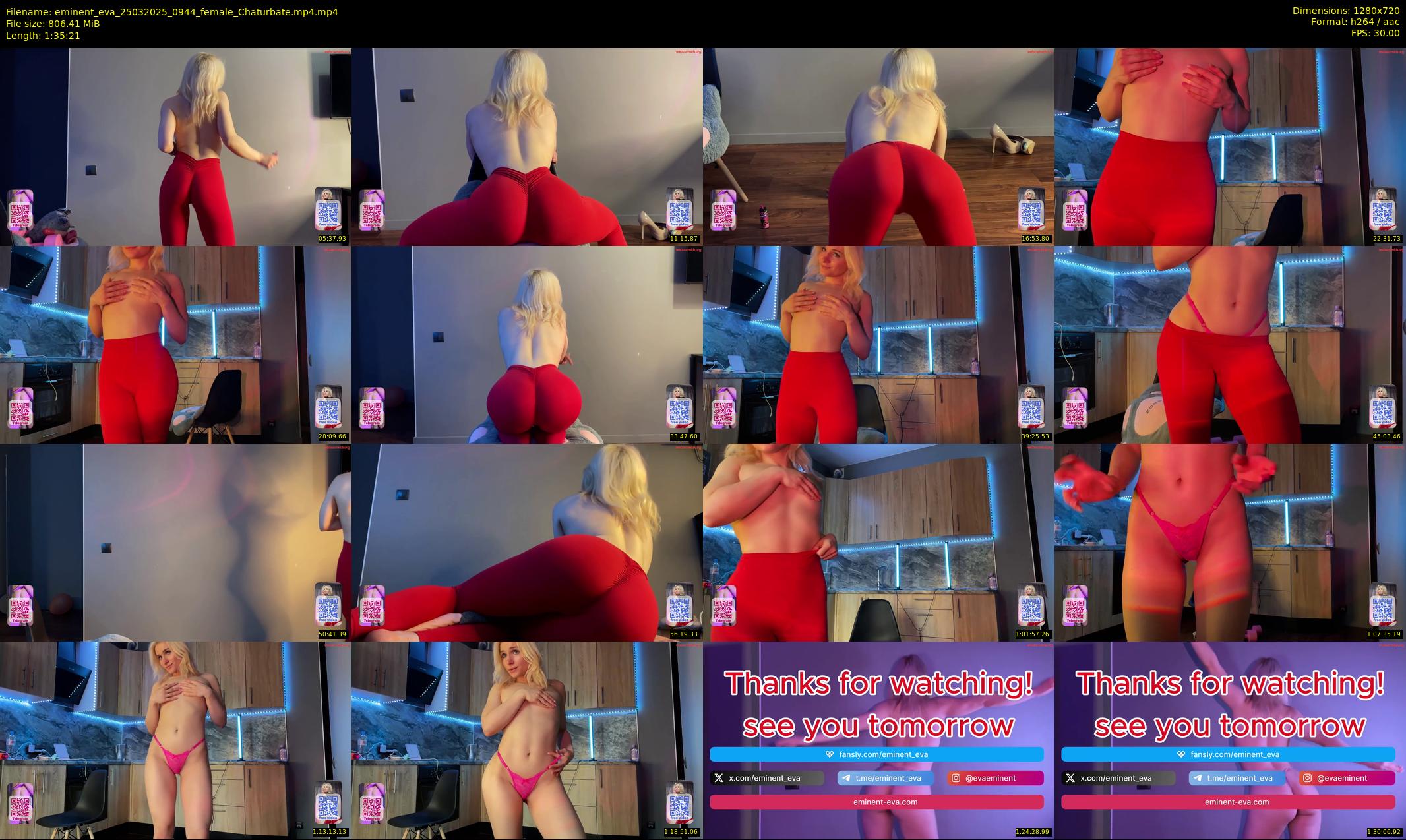 eminent_eva — 96 minute Chaturbate female cam show recording, 720p, Mar 25, 2025
