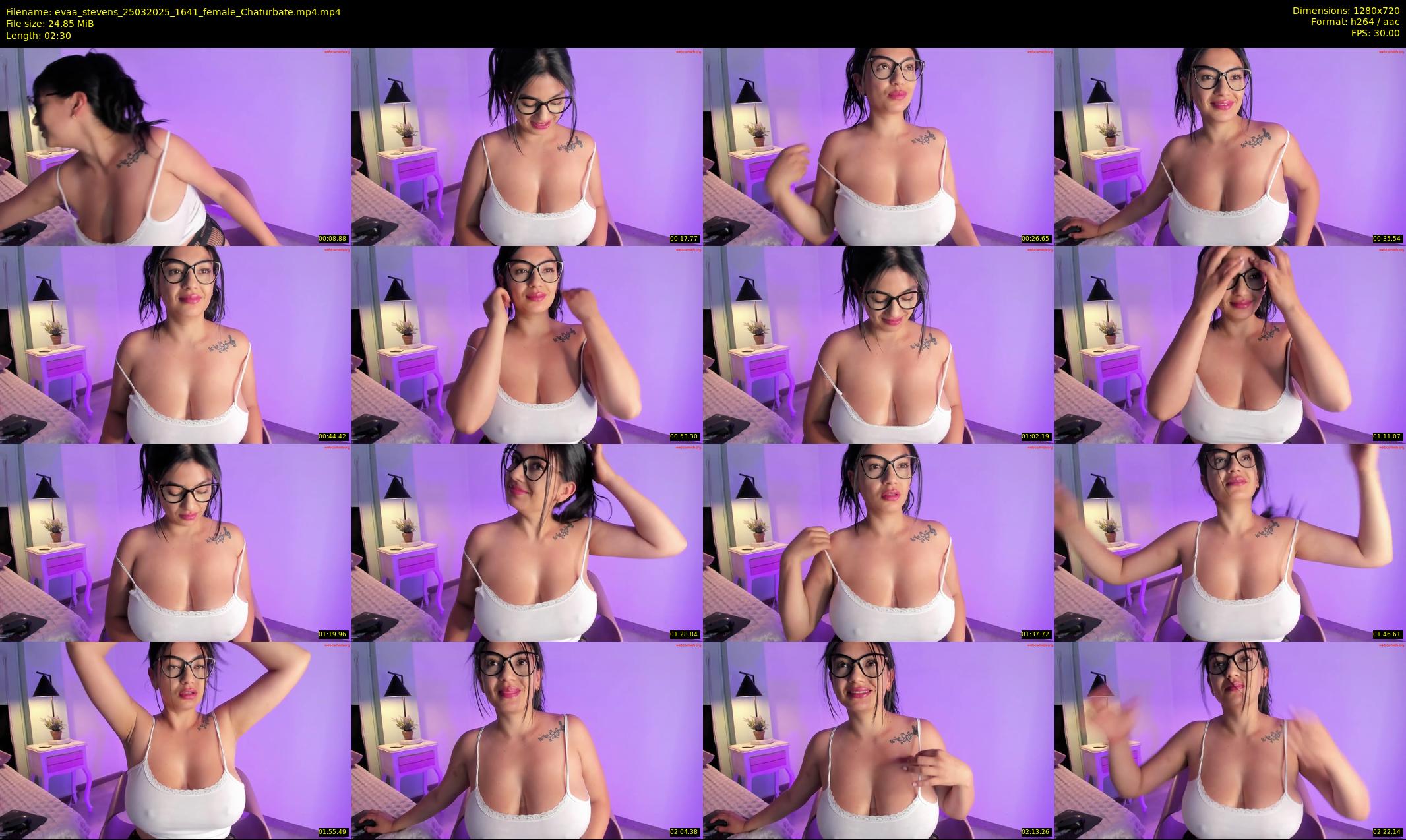 evaa_stevens — 3 minute Chaturbate female cam show recording, 720p, Mar 25, 2025