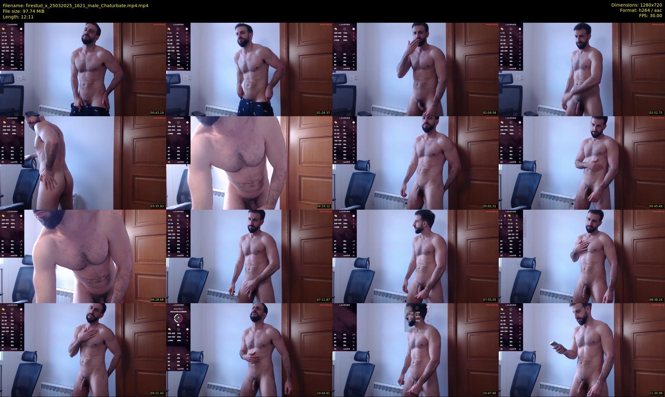 firestud_x — 13 minute Chaturbate male cam show recording, 720p, Mar 25, 2025