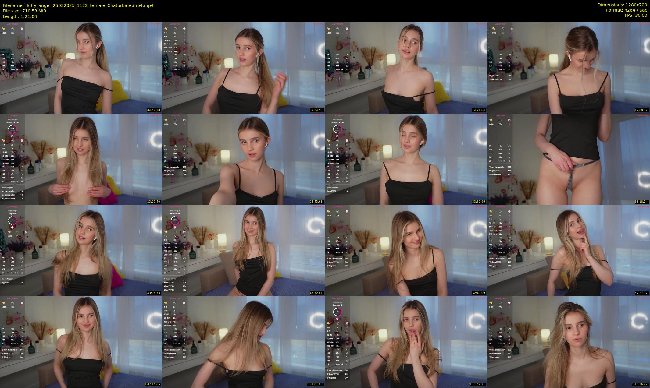 fluffy_angel — 82 minute Chaturbate female cam show recording, 720p, Mar 25, 2025
