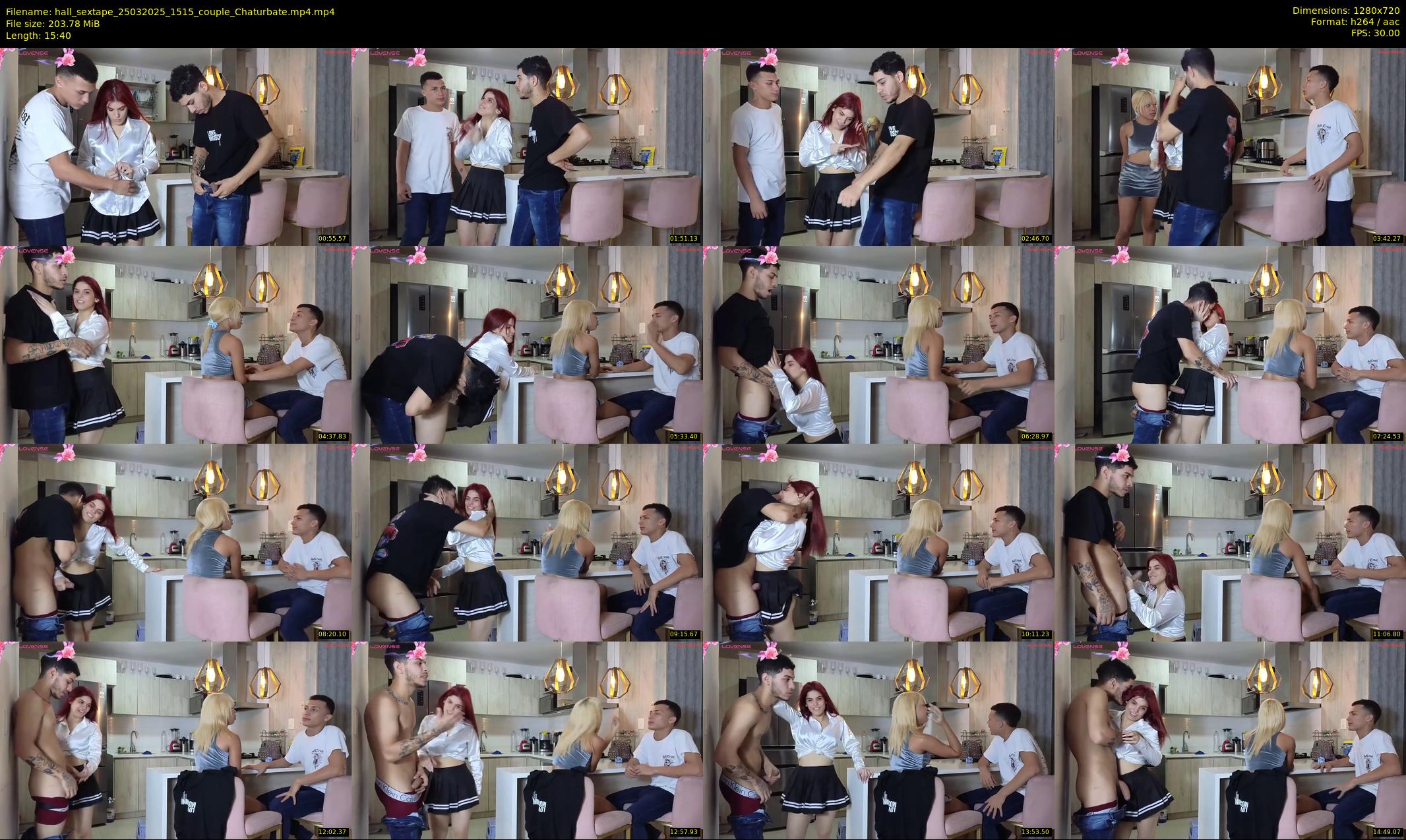 hall_sextape — 16 minute Chaturbate couple cam show recording, 720p, Mar 25, 2025