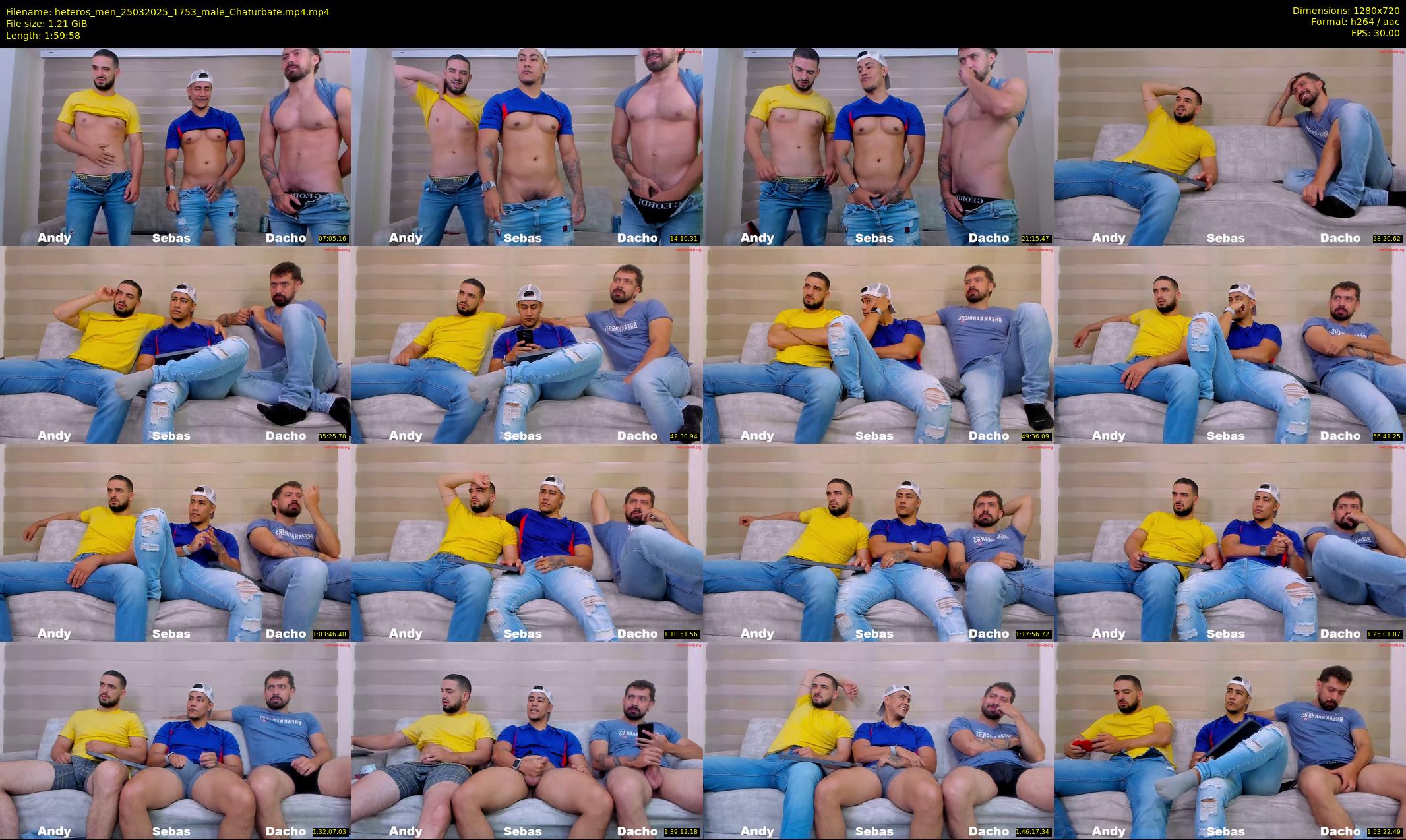heteros_men — 120 minute Chaturbate male cam show recording, 720p, Mar 25, 2025