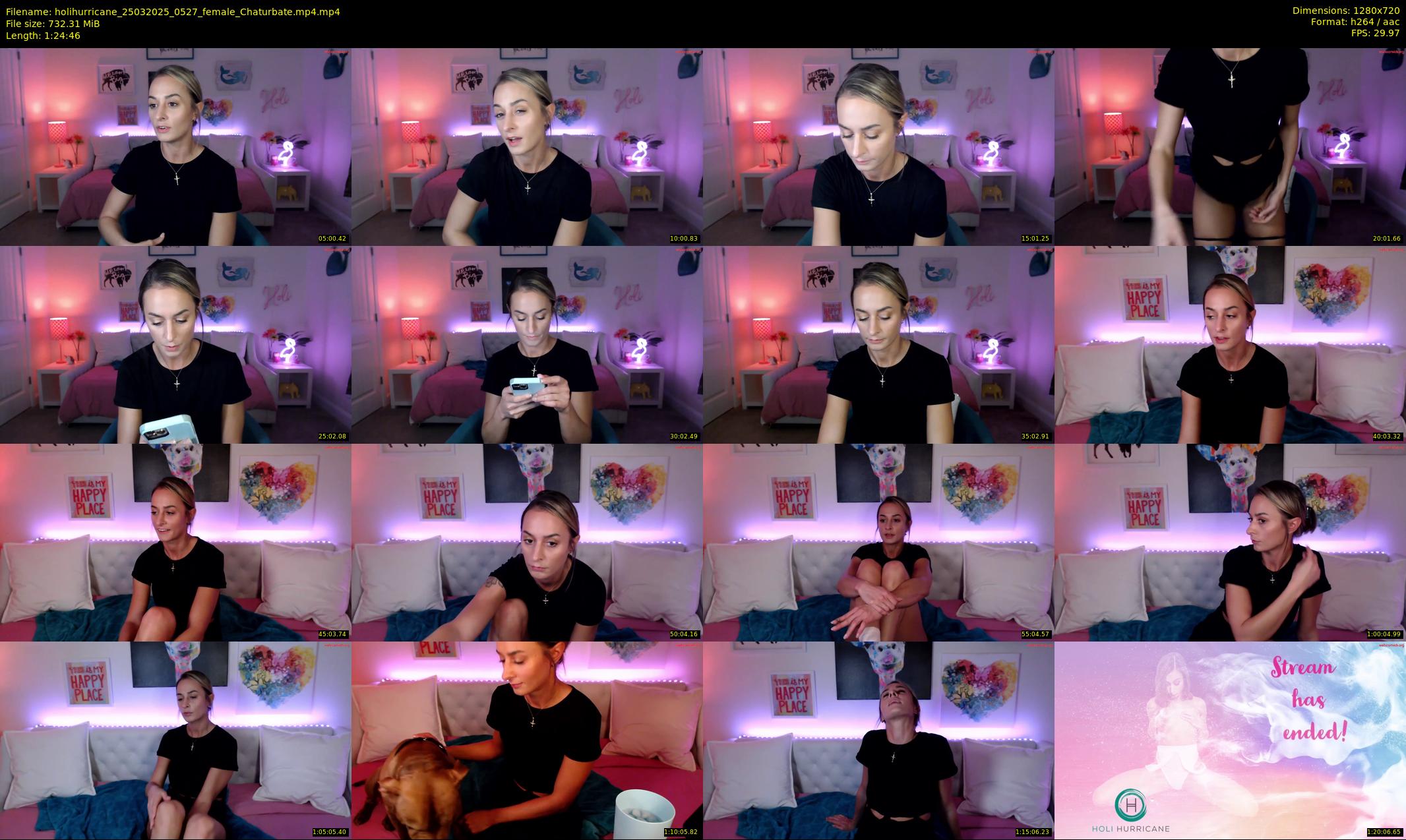 holihurricane — 85 minute Chaturbate female cam show recording, 720p, Mar 25, 2025