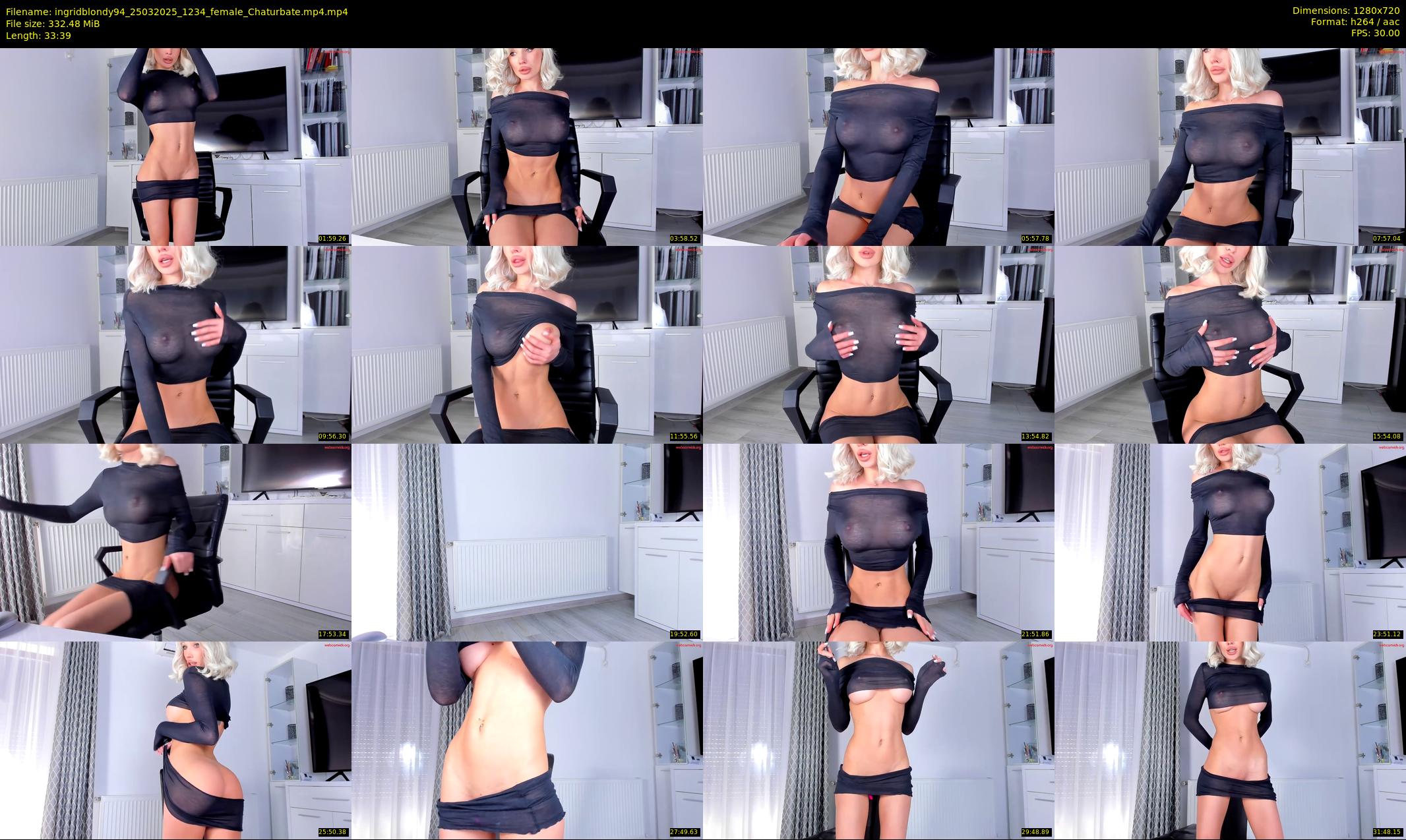 ingridblondy94 — 34 minute Chaturbate female cam show recording, 720p, Mar 25, 2025