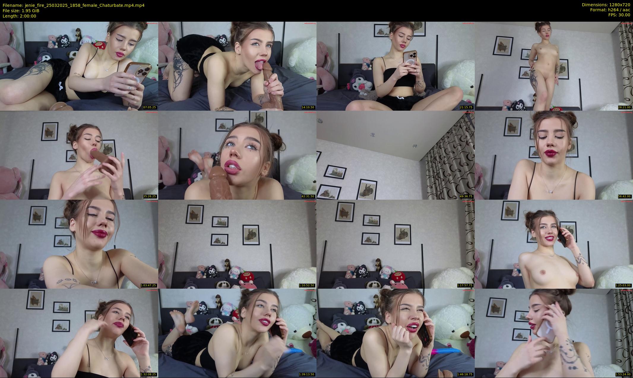 jenie_fire — 120 minute Chaturbate female cam show recording, 720p, Mar 25, 2025