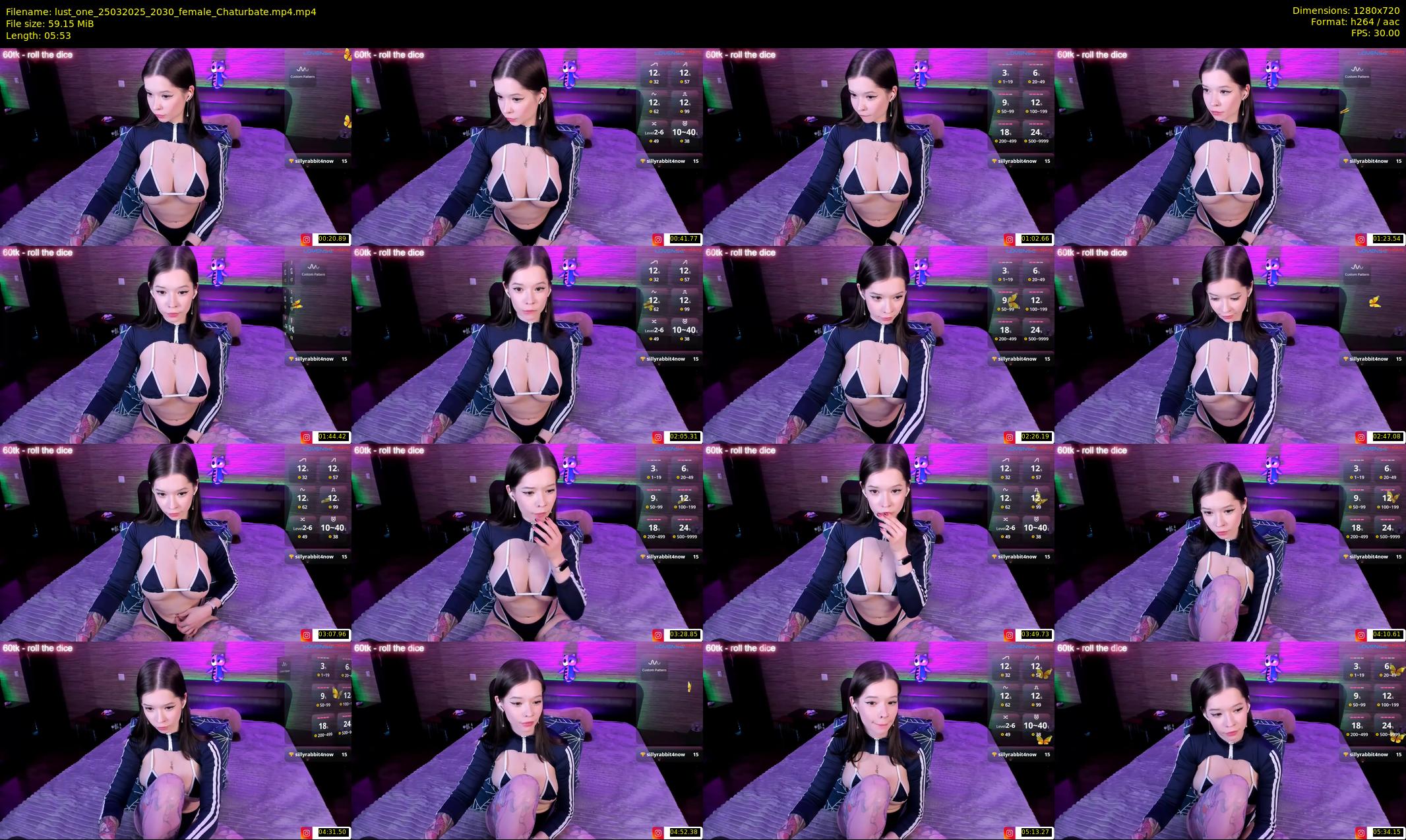 lust_one — 6 minute Chaturbate female cam show recording, 720p, Mar 25, 2025