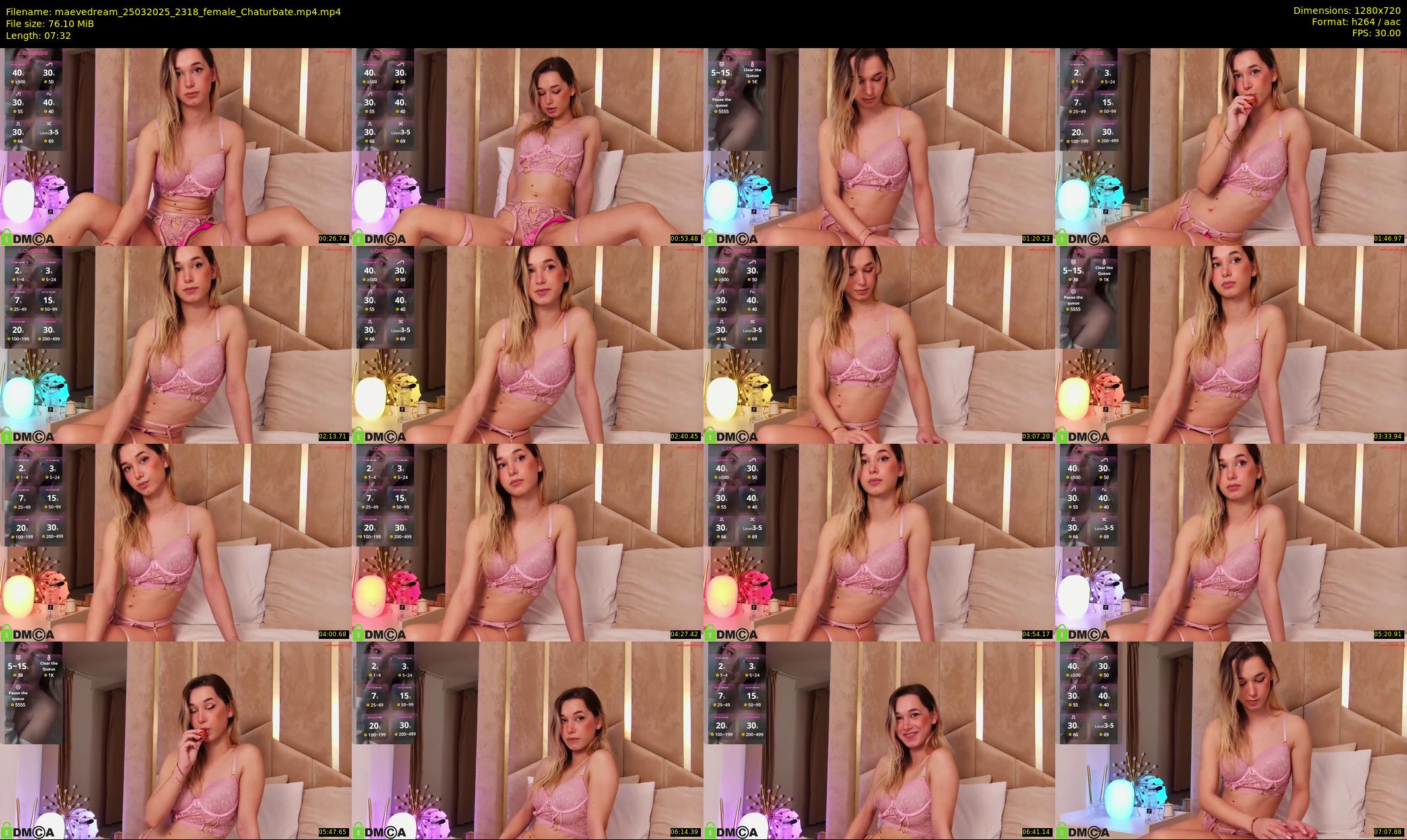 maevedream — 8 minute Chaturbate female cam show recording, 720p, Mar 25, 2025