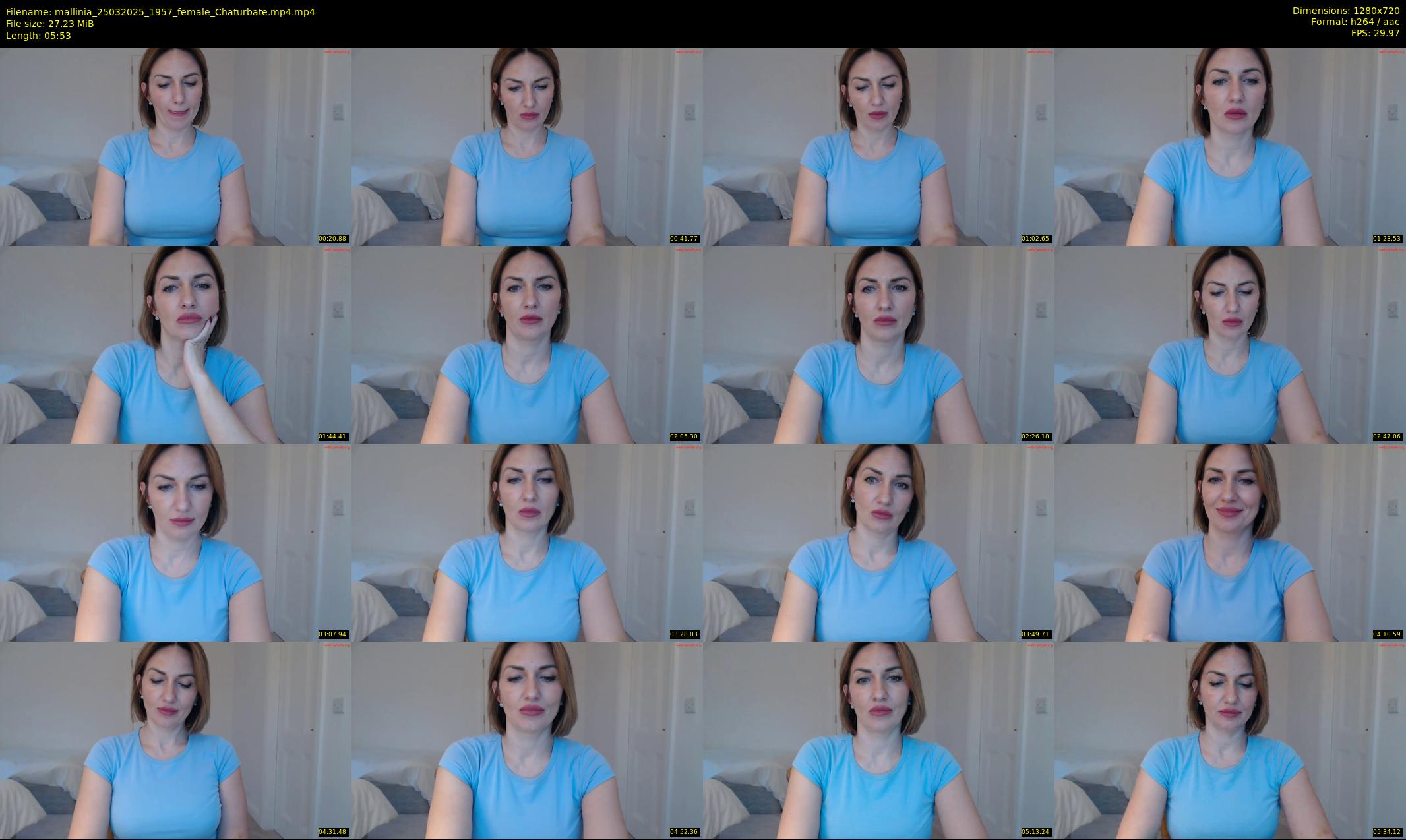 mallinia — 6 minute Chaturbate female cam show recording, 720p, Mar 25, 2025