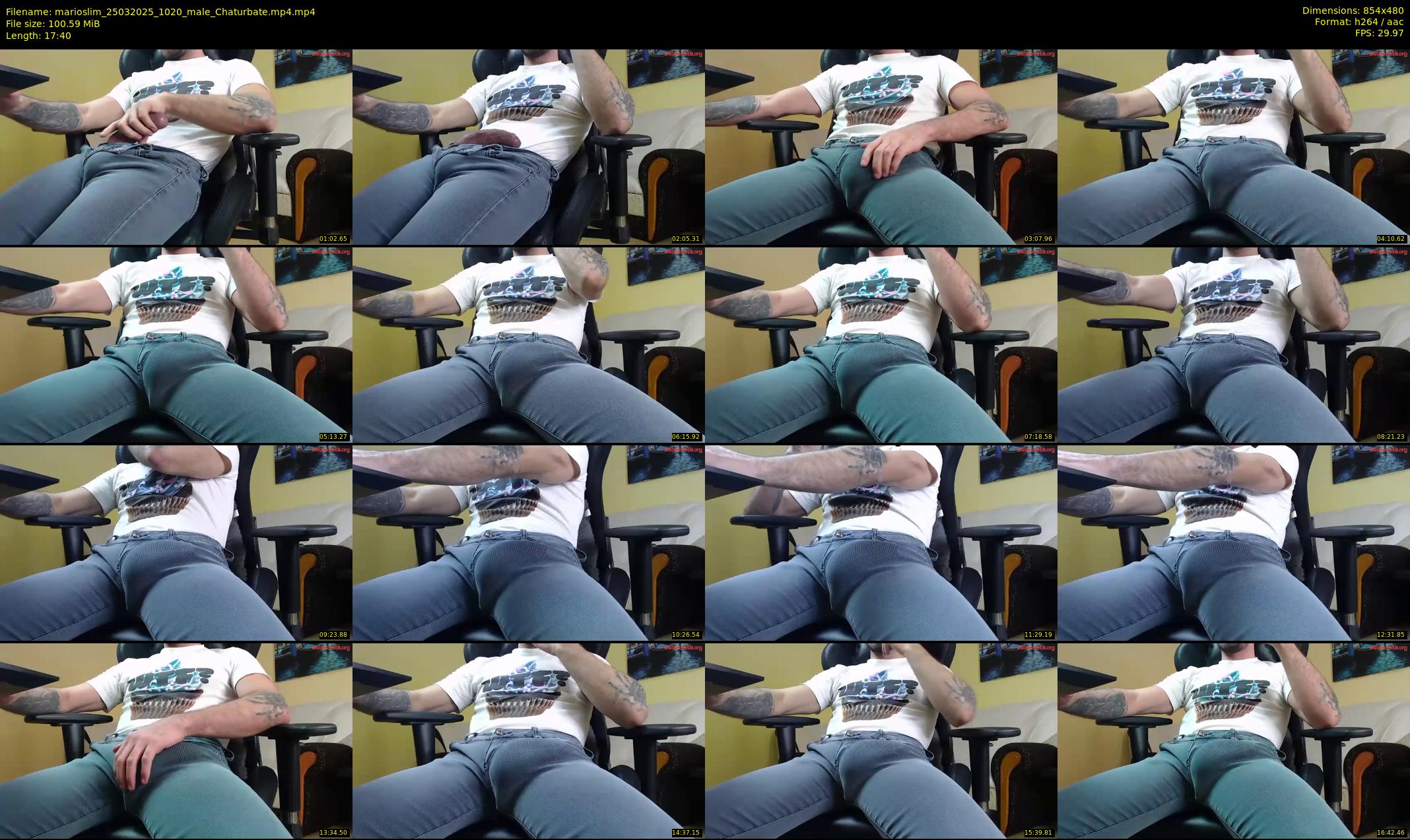 marioslim — 18 minute Chaturbate male cam show recording, 480p, Mar 25, 2025