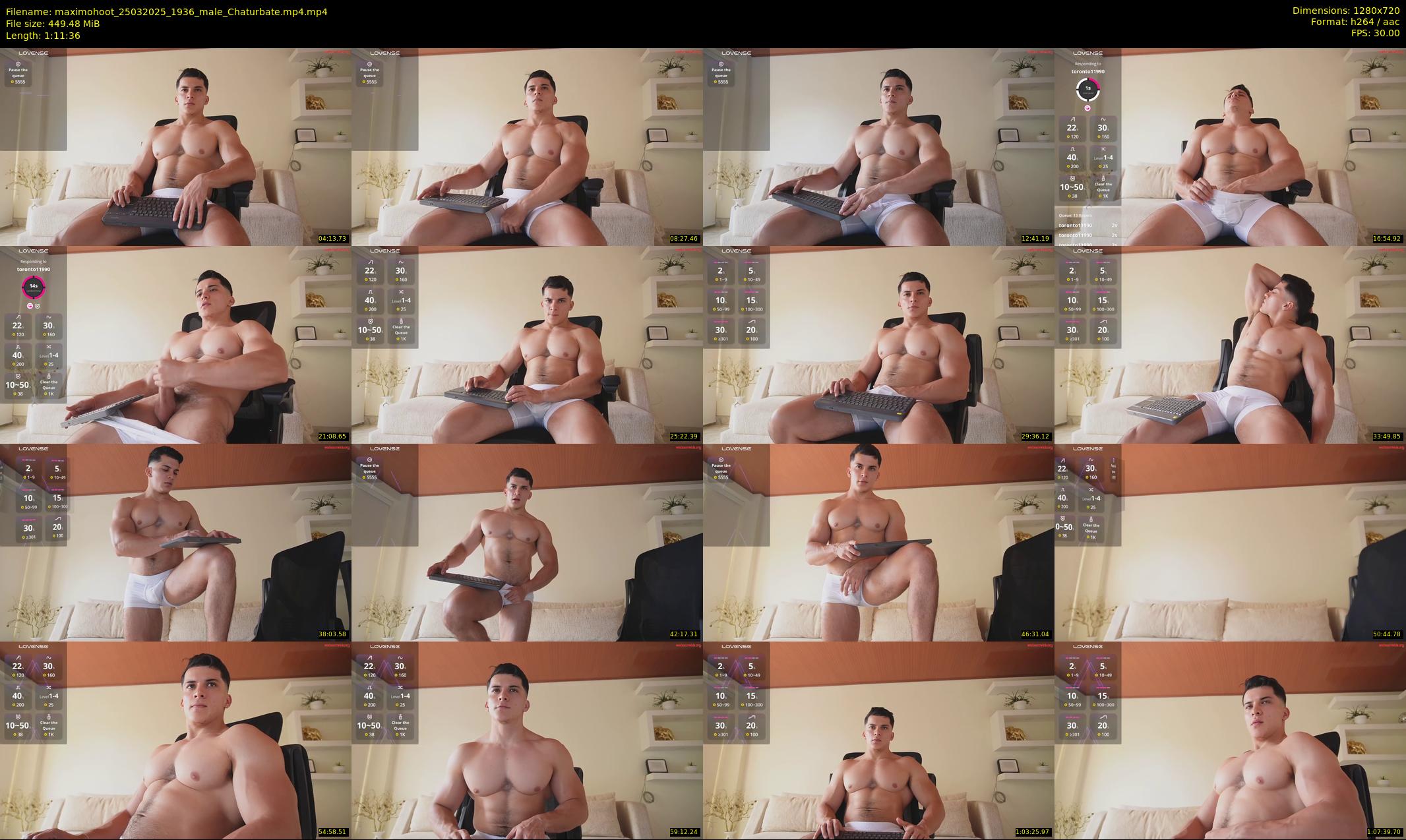 maximohoot — 72 minute Chaturbate male cam show recording, 720p, Mar 25, 2025