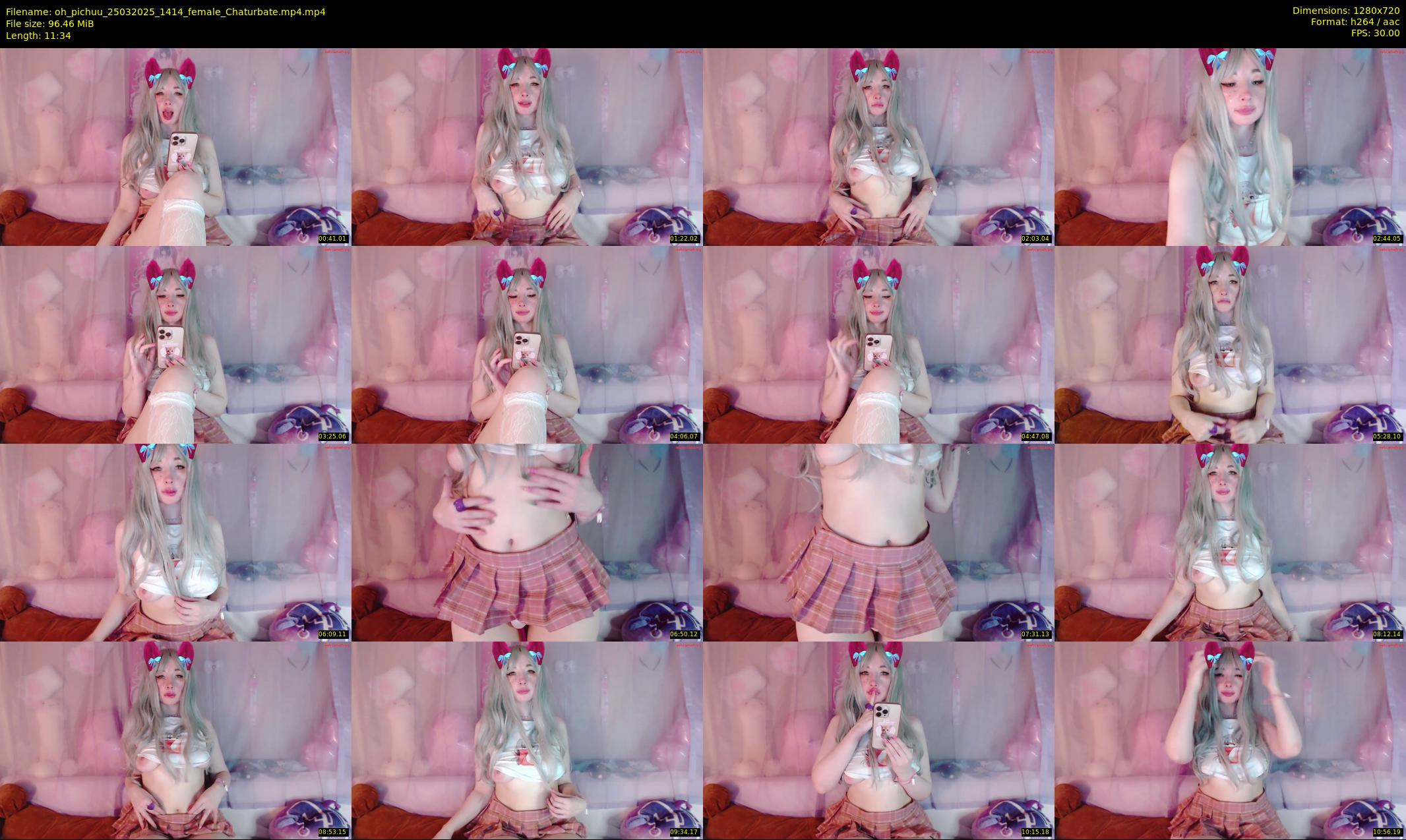 oh_pichuu — 12 minute Chaturbate female cam show recording, 720p, Mar 25, 2025