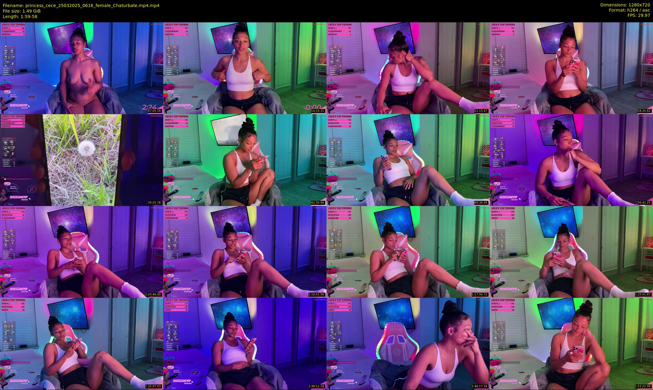 princess_cece — 120 minute Chaturbate female cam show recording, 720p, Mar 25, 2025