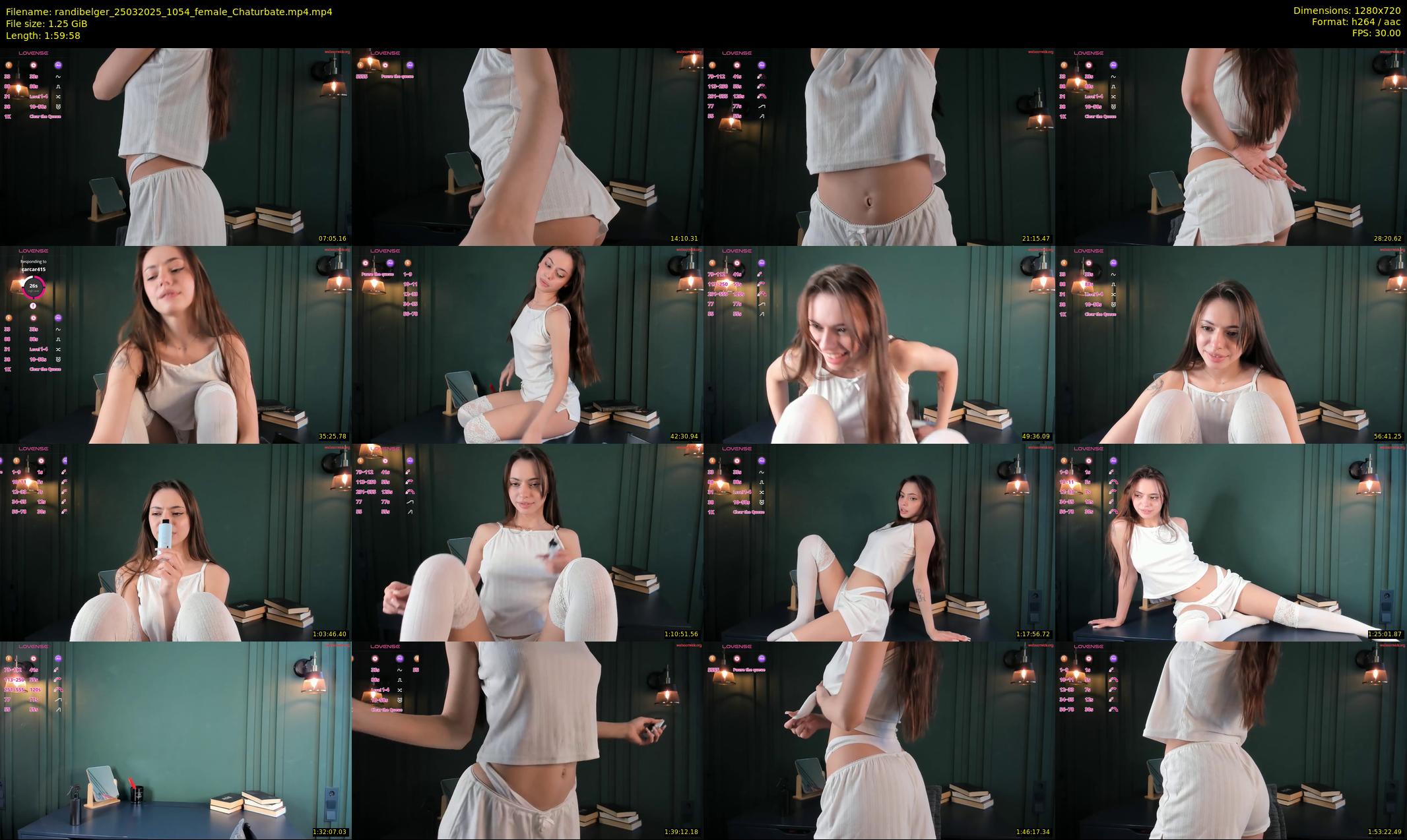 randibelger — 120 minute Chaturbate female cam show recording, 720p, Mar 25, 2025