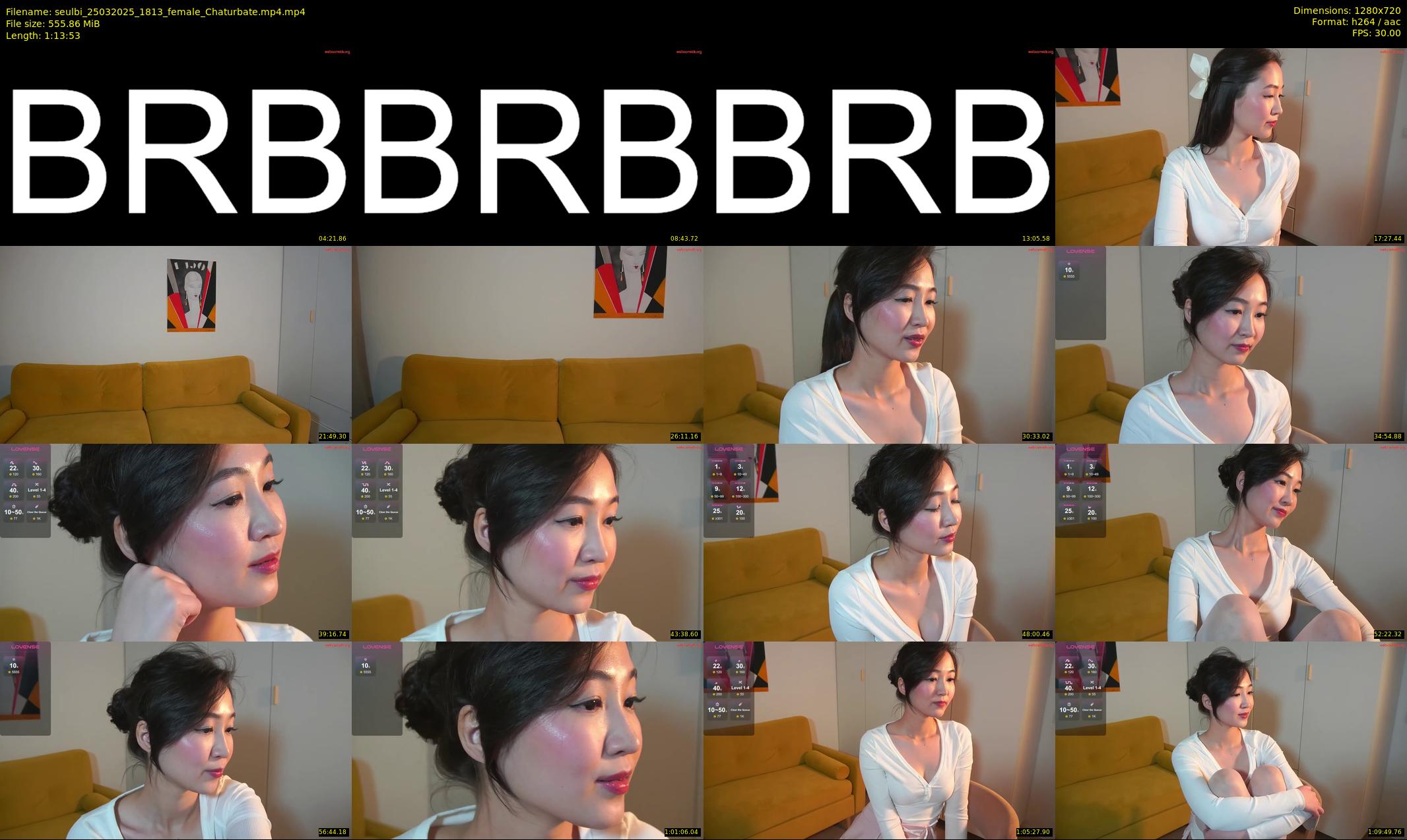 seulbi — 74 minute Chaturbate female cam show recording, 720p, Mar 25, 2025