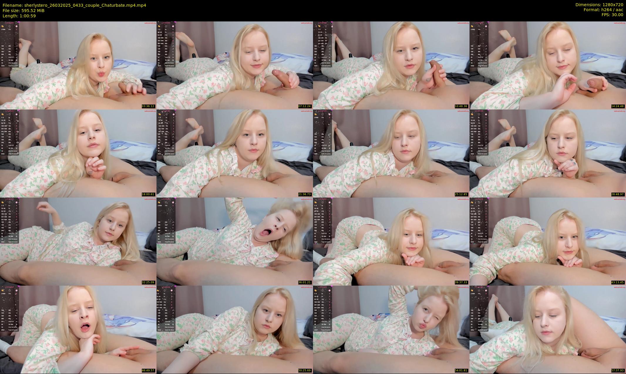 sherlystero — 61 minute Chaturbate couple cam show recording, 720p, Mar 26, 2025