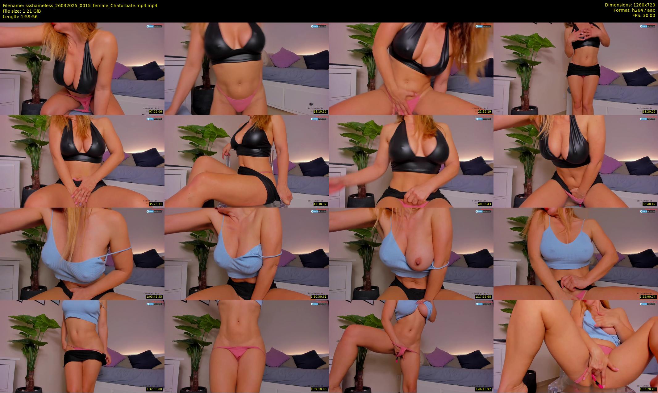 ssshameless — 120 minute Chaturbate female cam show recording, 720p, Mar 26, 2025