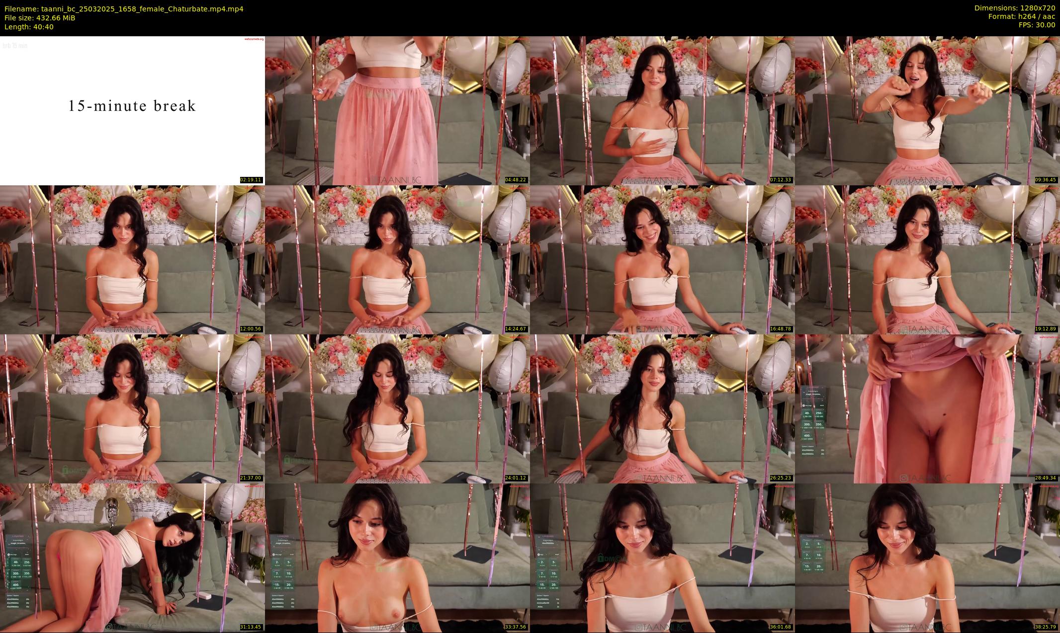 taanni_bc — 41 minute Chaturbate female cam show recording, 720p, Mar 25, 2025