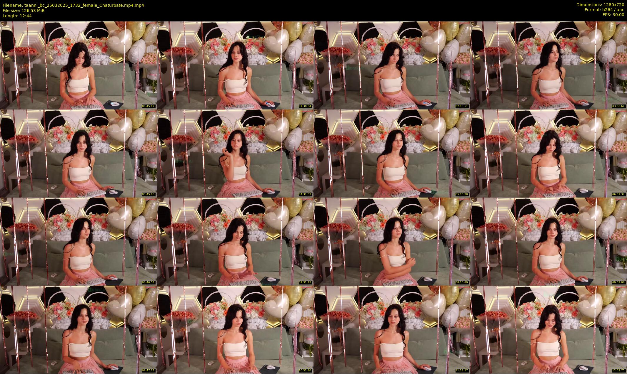 taanni_bc — 13 minute Chaturbate female cam show recording, 720p, Mar 25, 2025
