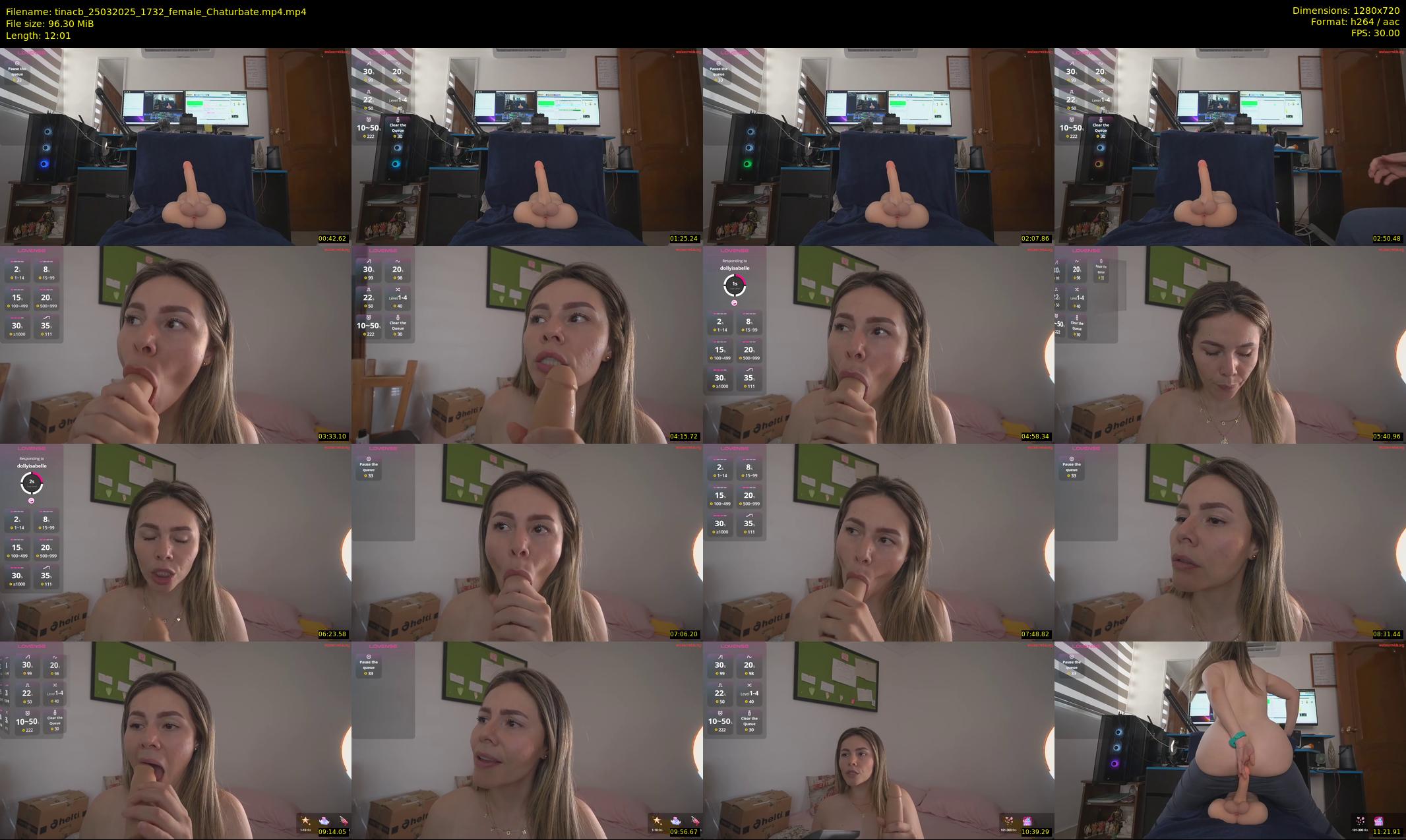 tinacb — 13 minute Chaturbate female cam show recording, 720p, Mar 25, 2025