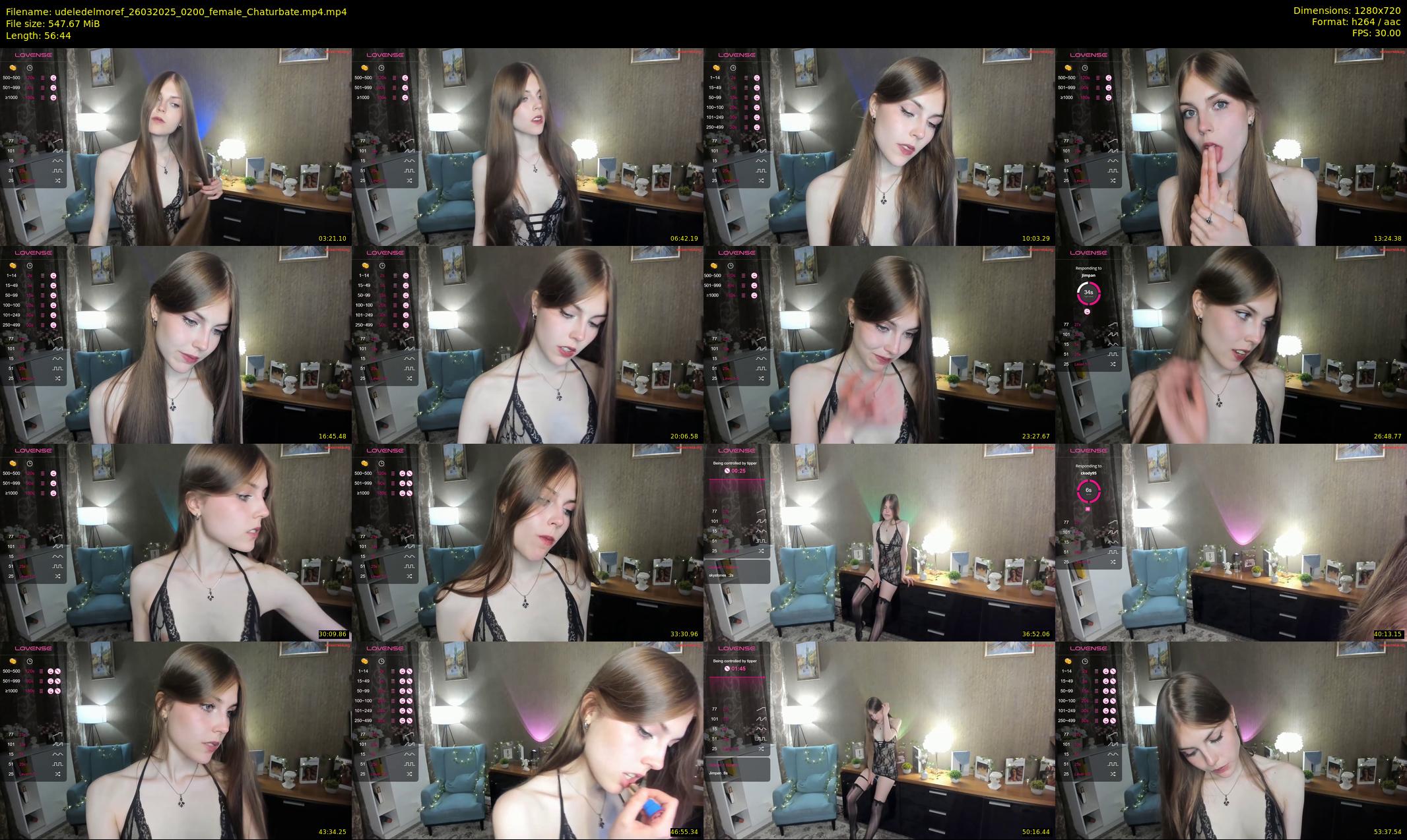udeledelmoref — 57 minute Chaturbate female cam show recording, 720p, Mar 26, 2025