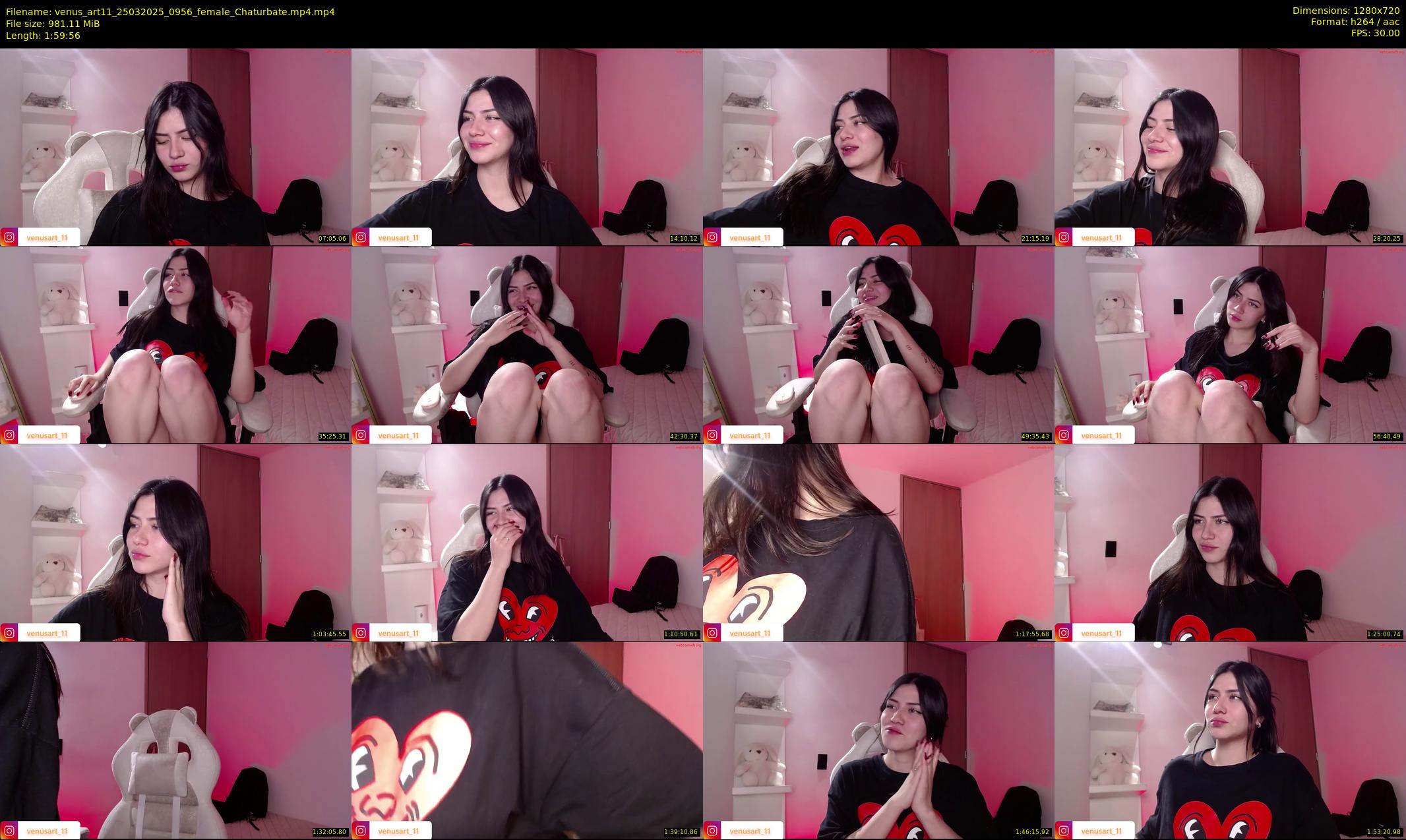venus_art11 — 120 minute Chaturbate female cam show recording, 720p, Mar 25, 2025