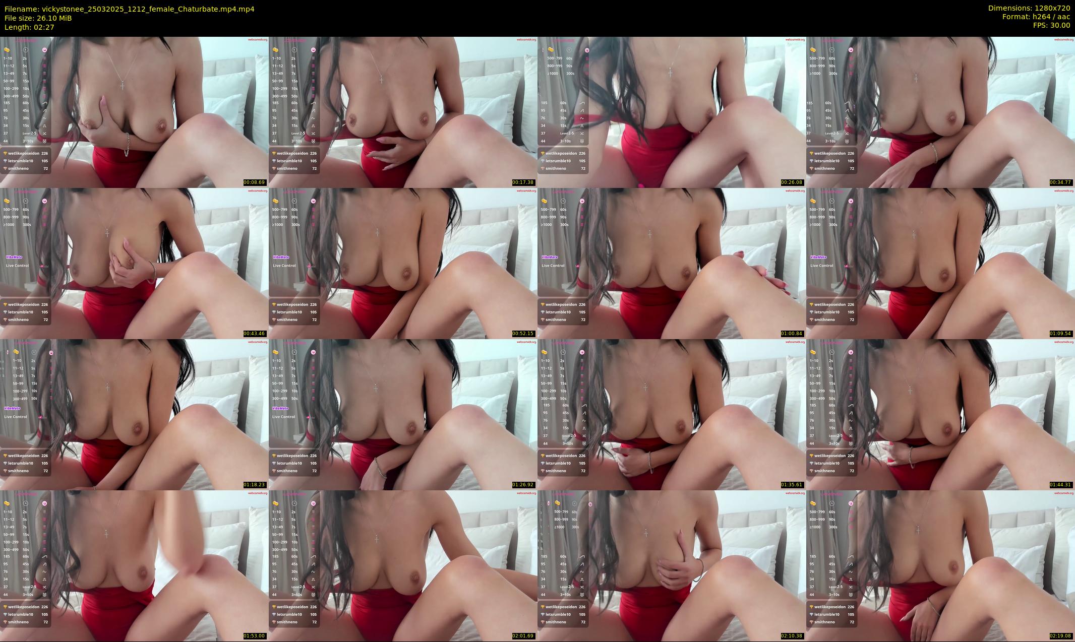 vickystonee — 3 minute Chaturbate female cam show recording, 720p, Mar 25, 2025