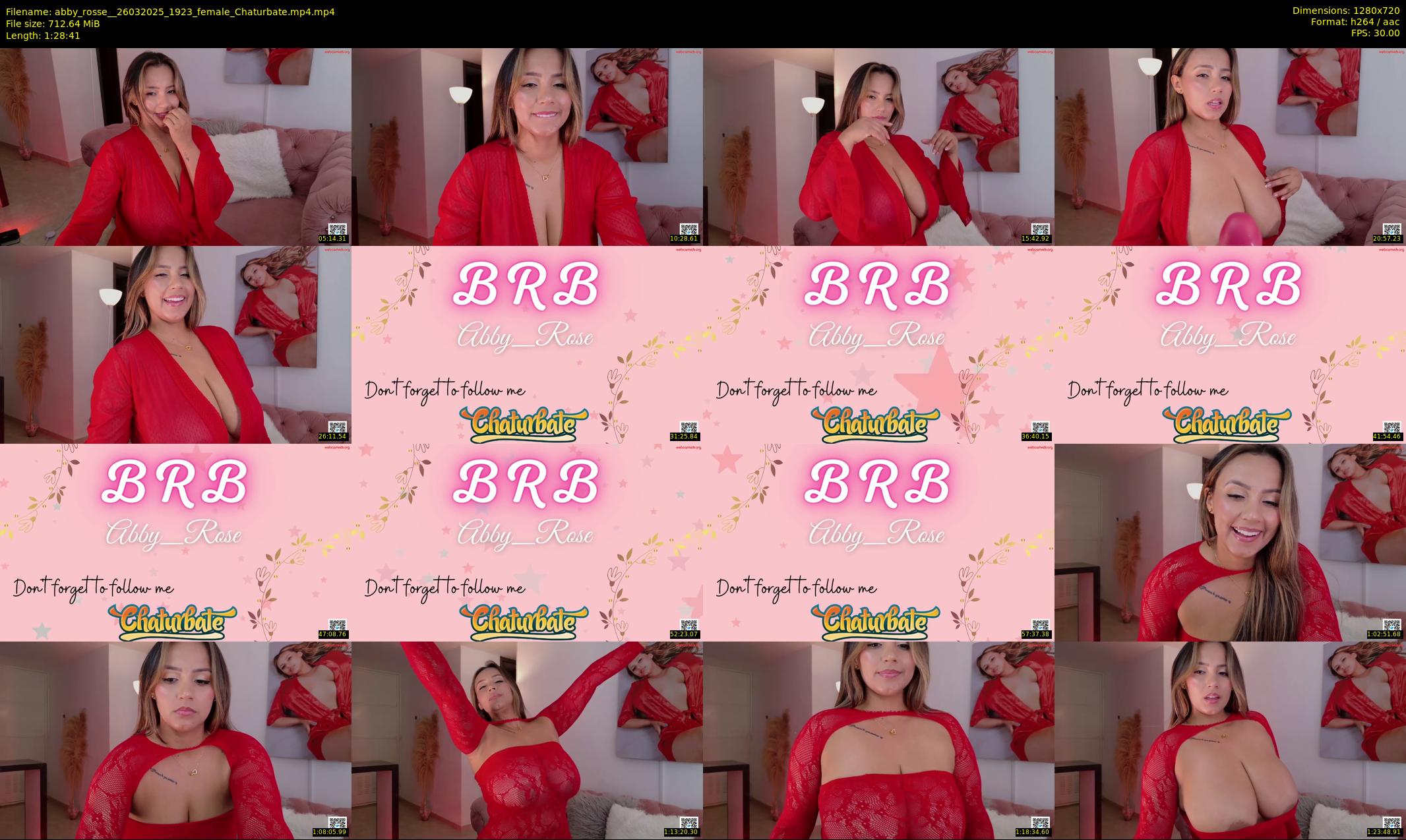 abby_rosse_ — 89 minute Chaturbate female cam show recording, 720p, Mar 26, 2025