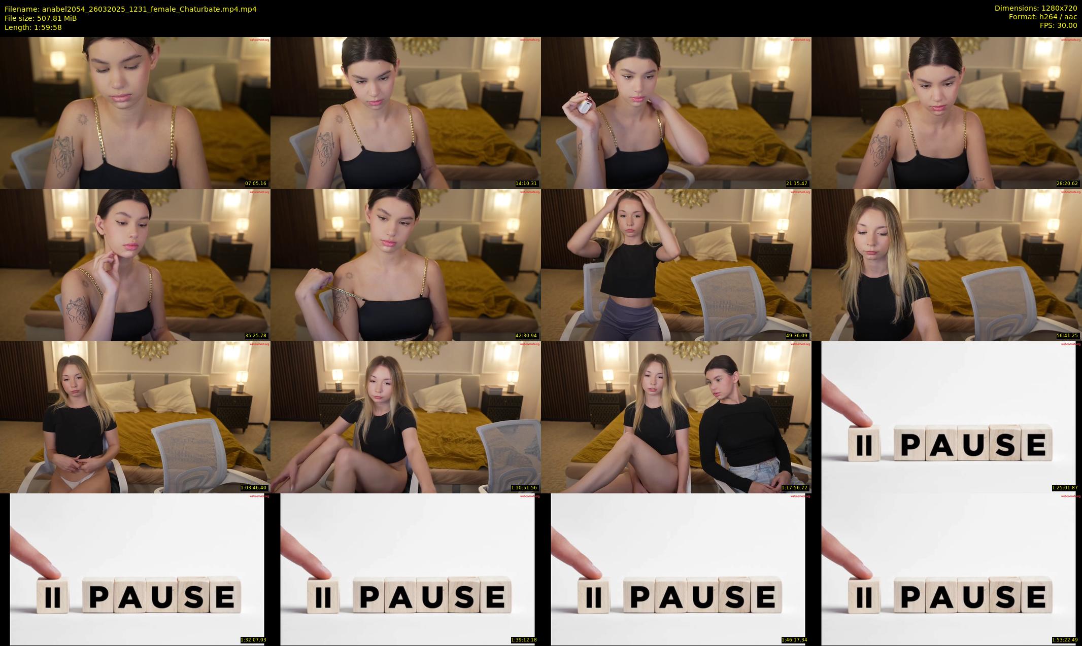 anabel2054 — 120 minute Chaturbate female cam show recording, 720p, Mar 26, 2025