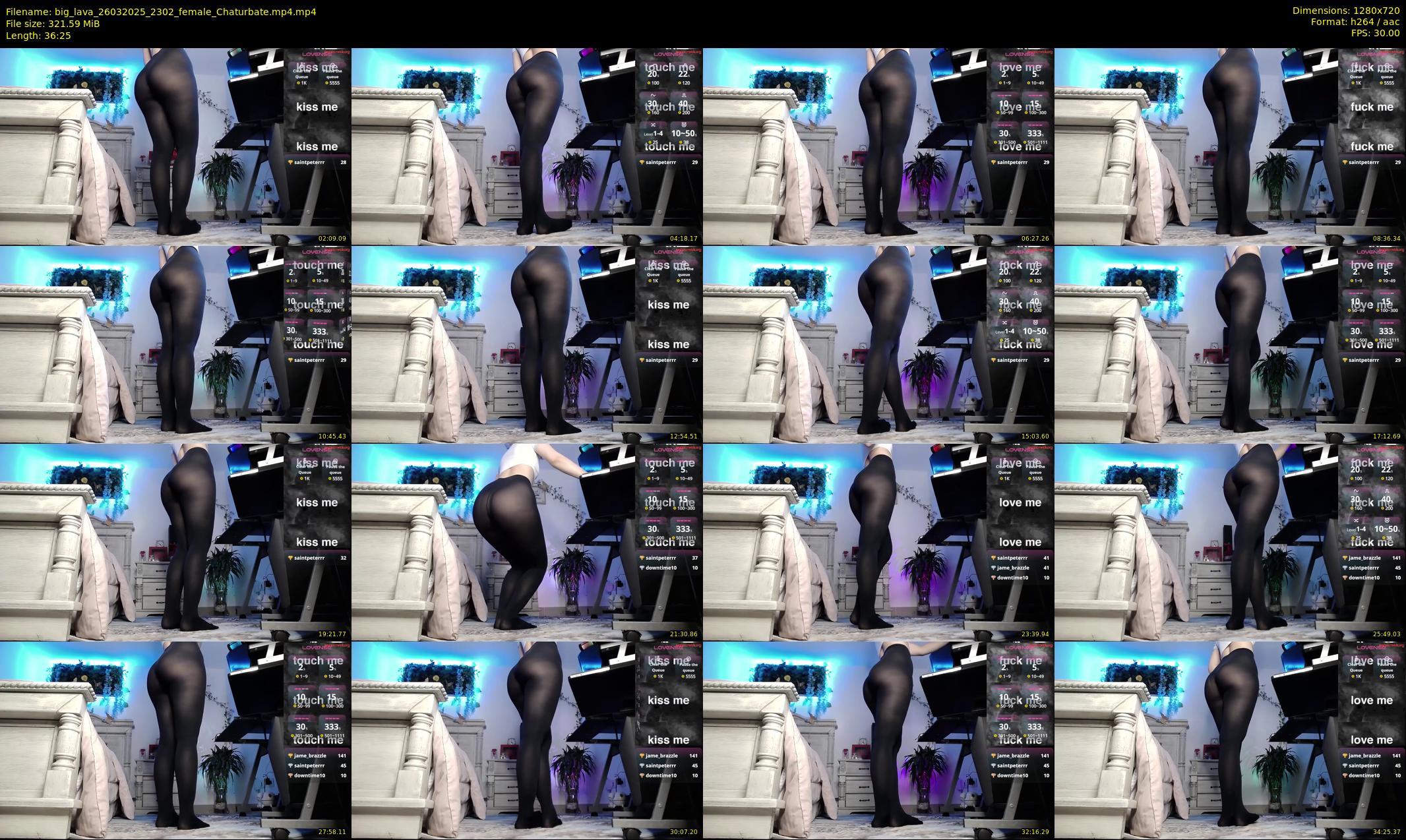 big_lava — 37 minute Chaturbate female cam show recording, 720p, Mar 26, 2025
