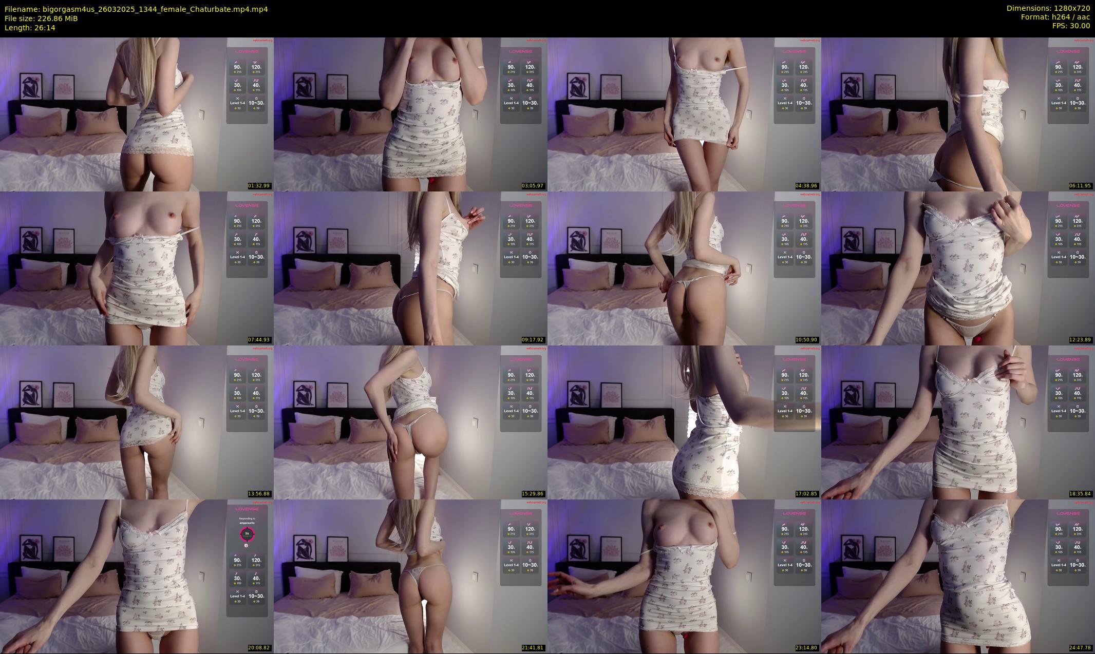bigorgasm4us — 27 minute Chaturbate female cam show recording, 720p, Mar 26, 2025