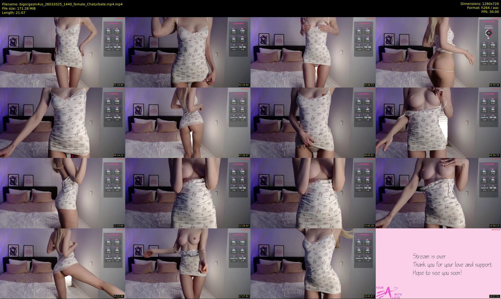 bigorgasm4us — 22 minute Chaturbate female cam show recording, 720p, Mar 26, 2025
