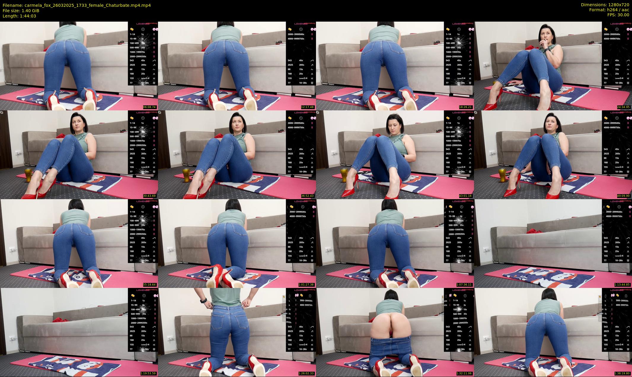 carmela_fox — 105 minute Chaturbate female cam show recording, 720p, Mar 26, 2025