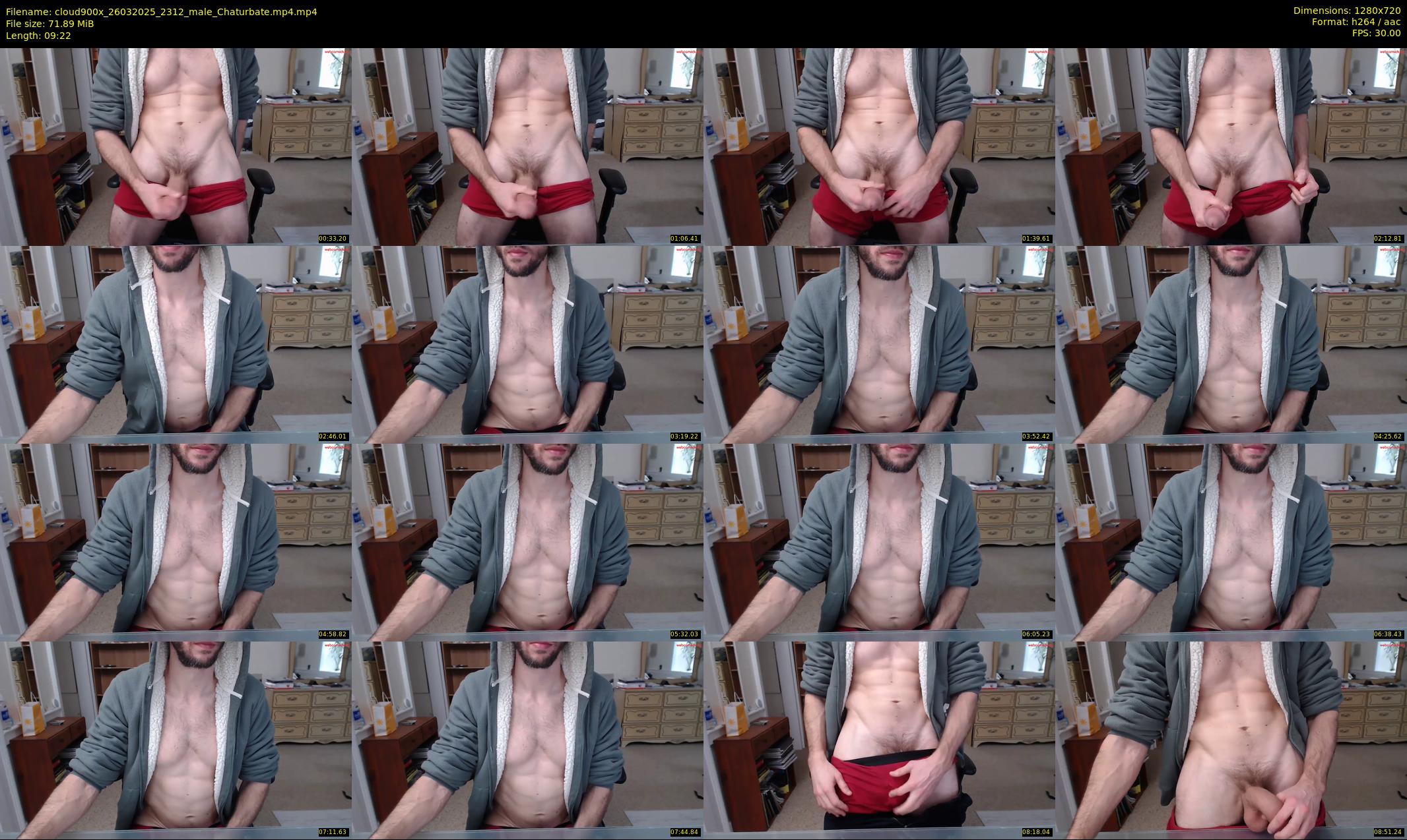 cloud900x — 10 minute Chaturbate male cam show recording, 720p, Mar 26, 2025