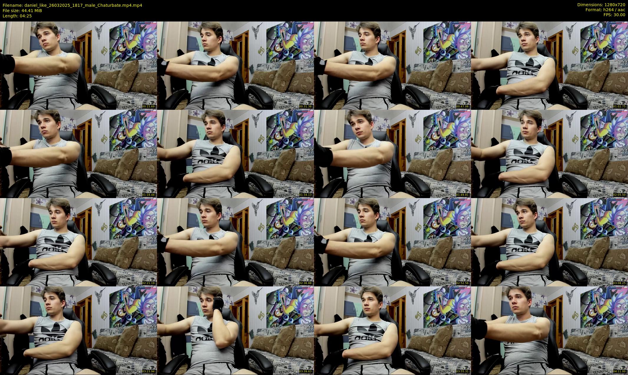 daniel_like — 5 minute Chaturbate male cam show recording, 720p, Mar 26, 2025