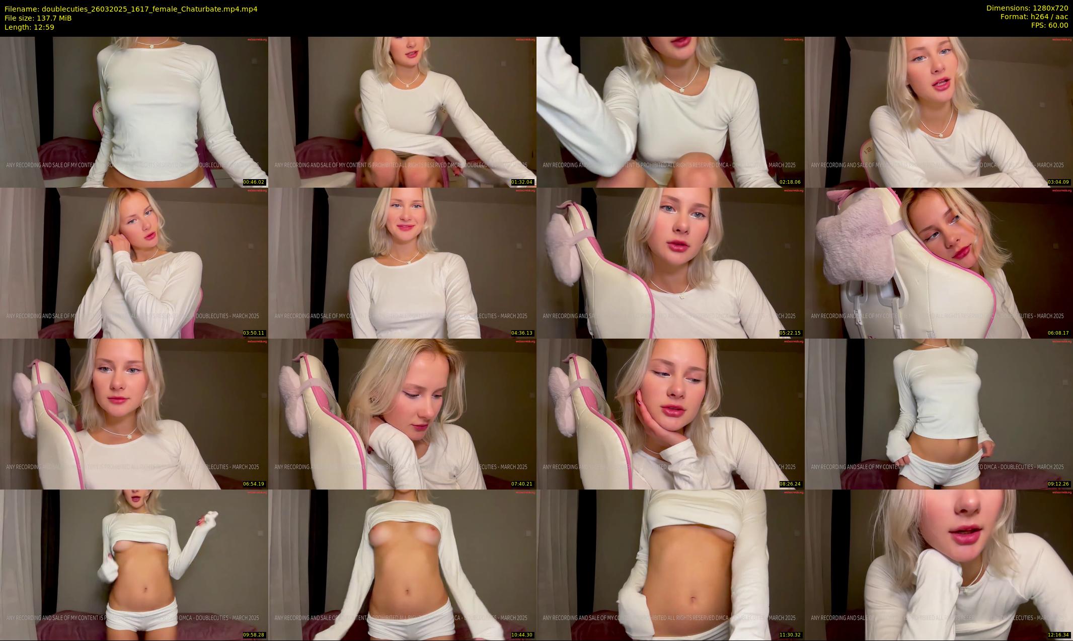doublecuties — 13 minute Chaturbate couple cam show recording, 720p, Mar 26, 2025