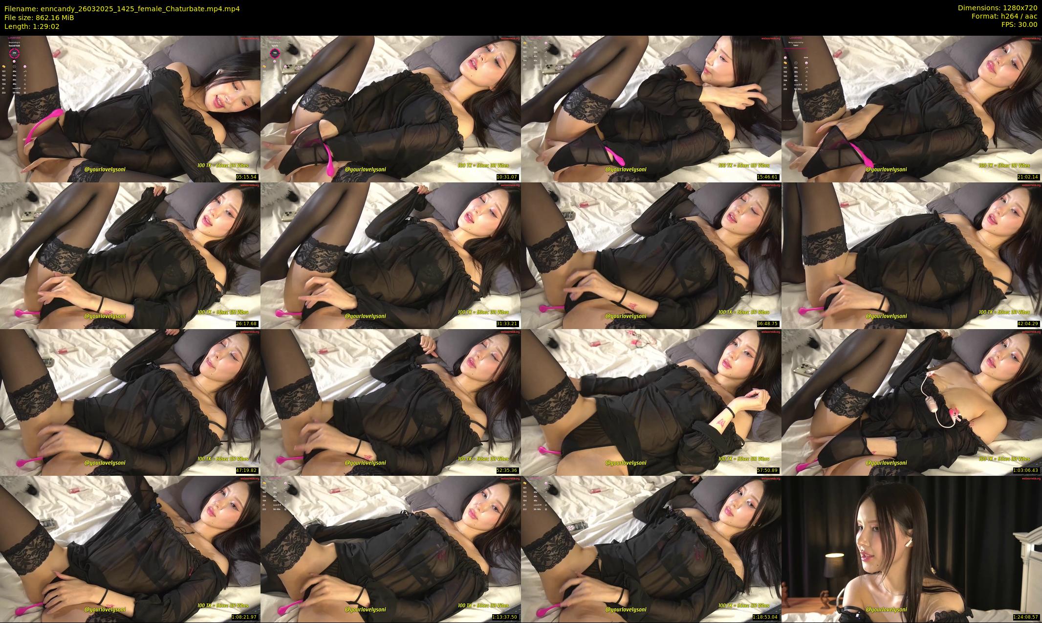 enncandy — 90 minute Chaturbate female cam show recording, 720p, Mar 26, 2025