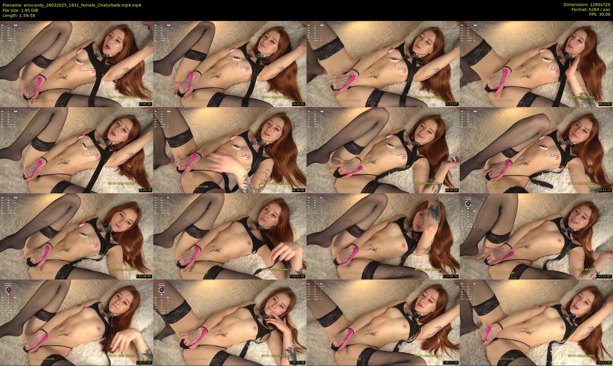 enncandy — 120 minute Chaturbate female cam show recording, 720p, Mar 26, 2025