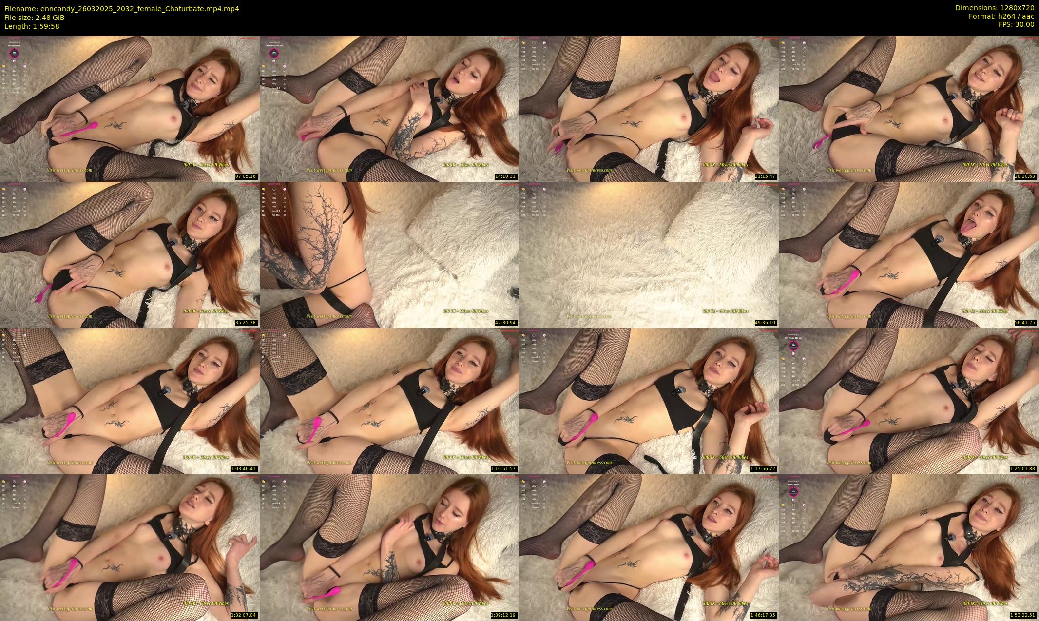 enncandy — 120 minute Chaturbate female cam show recording, 720p, Mar 26, 2025